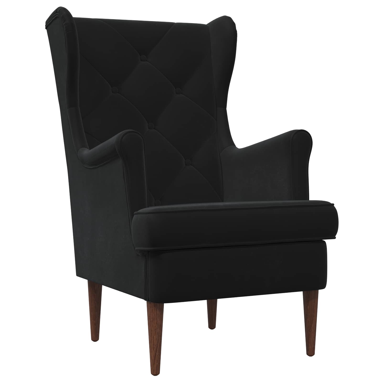 fauteuil Noir Velours - XIOS