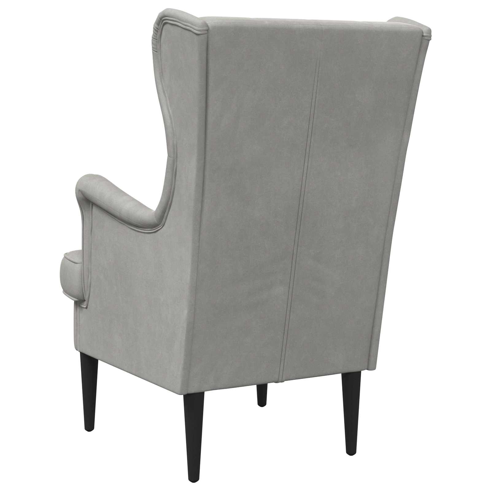 fauteuil Gris clair Velours - XIOS