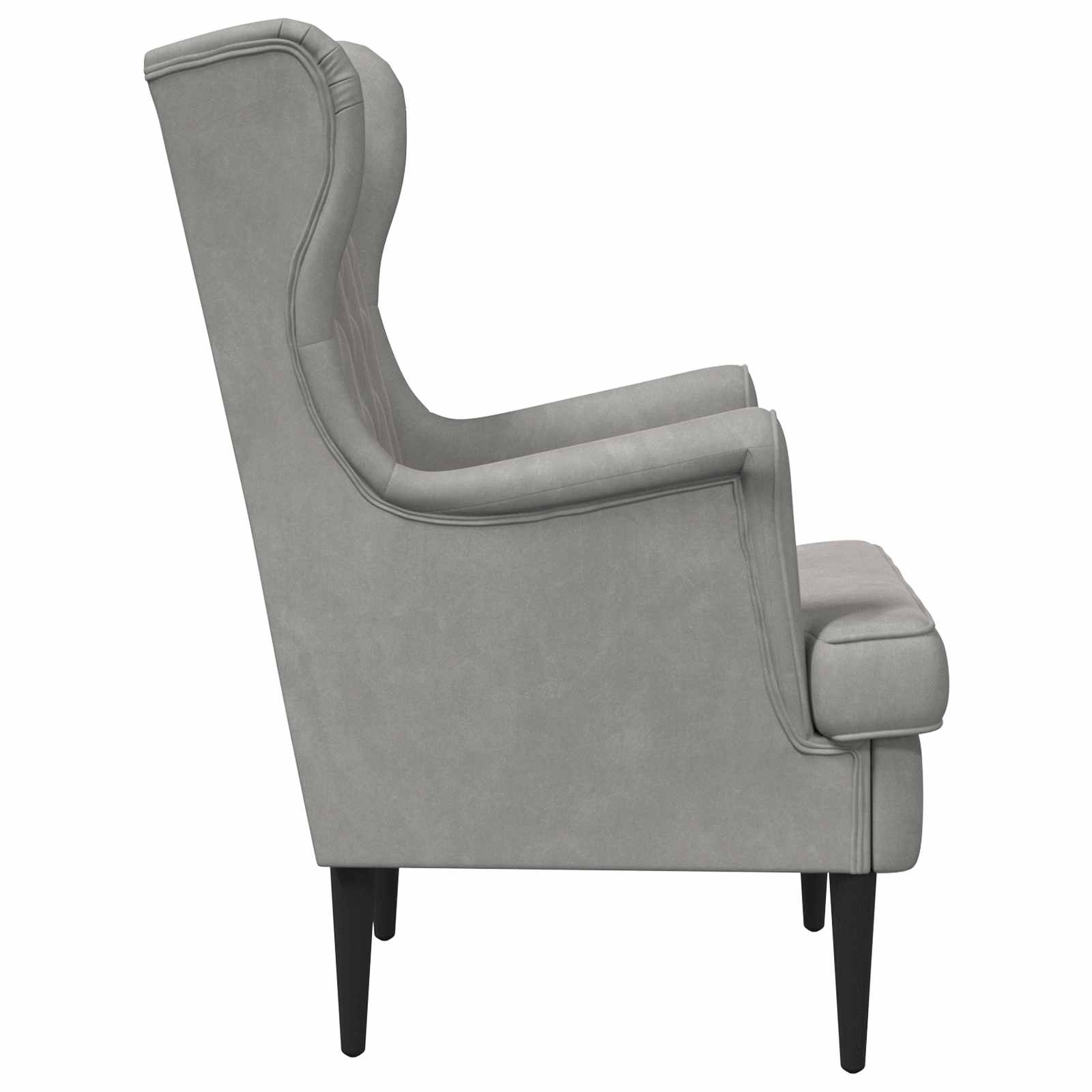 fauteuil Gris clair Velours - XIOS