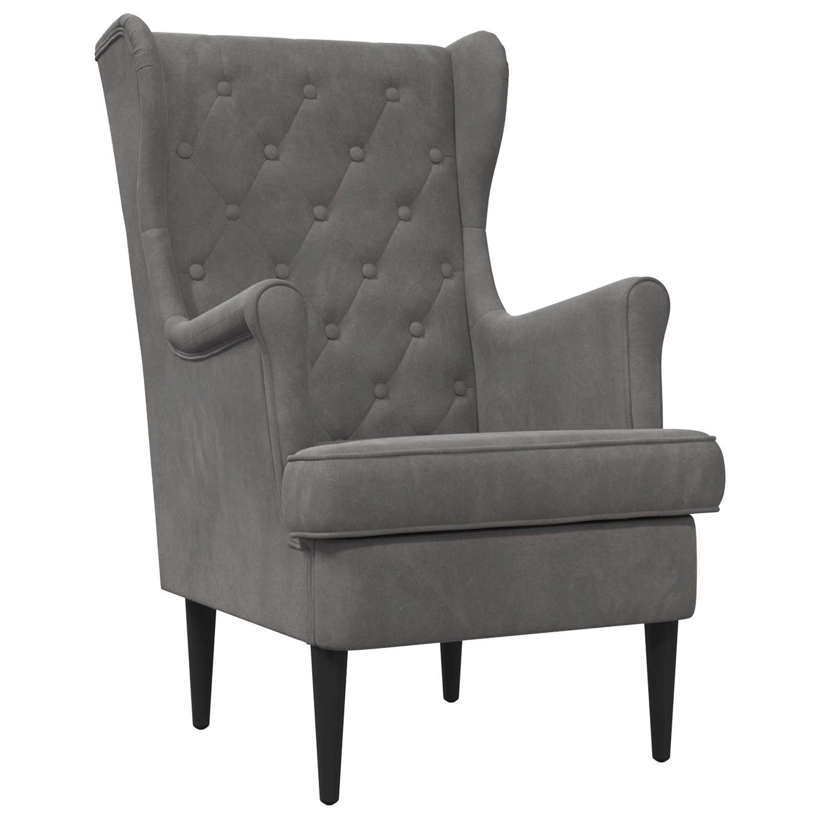 fauteuil Gris foncé Velours - XIOS
