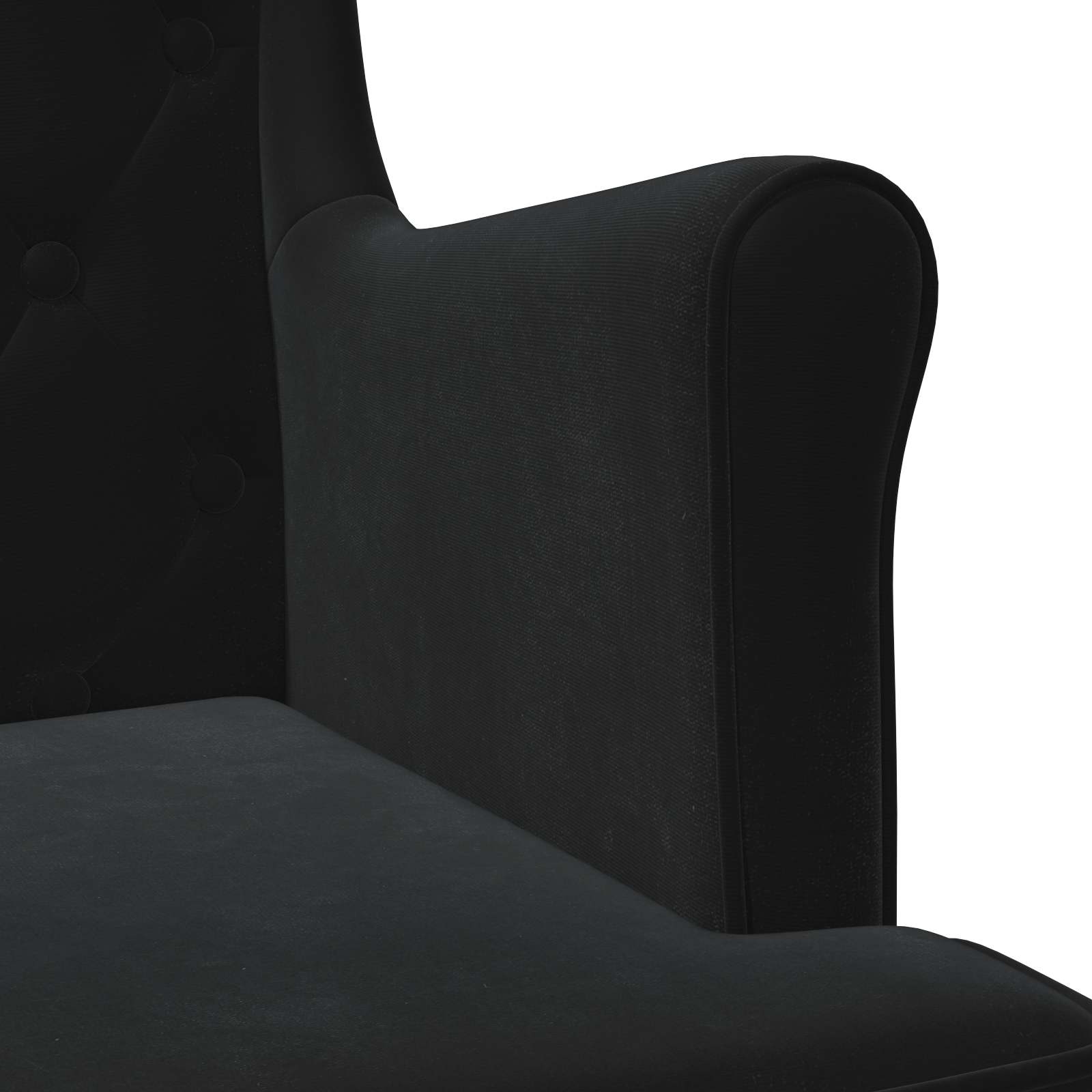 fauteuil Noir Velours - XIOS
