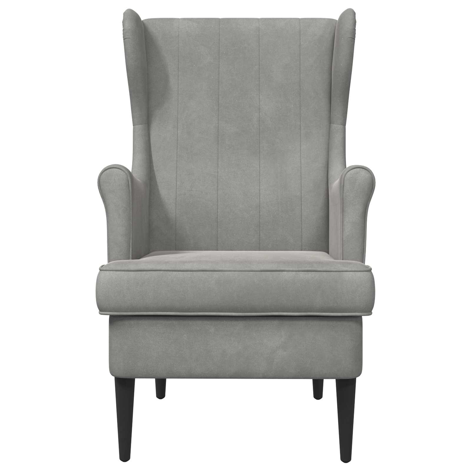 fauteuil Gris clair Velours - XIOS