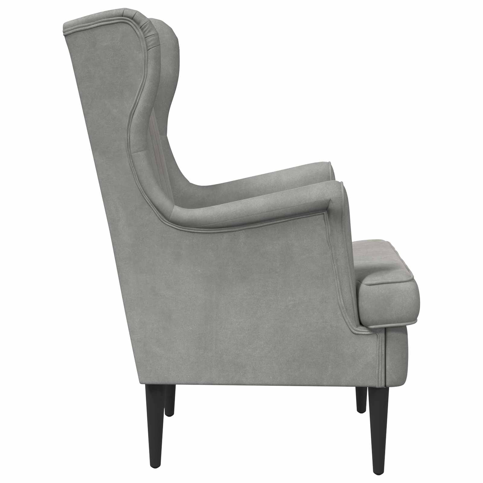 fauteuil Gris clair Velours - XIOS
