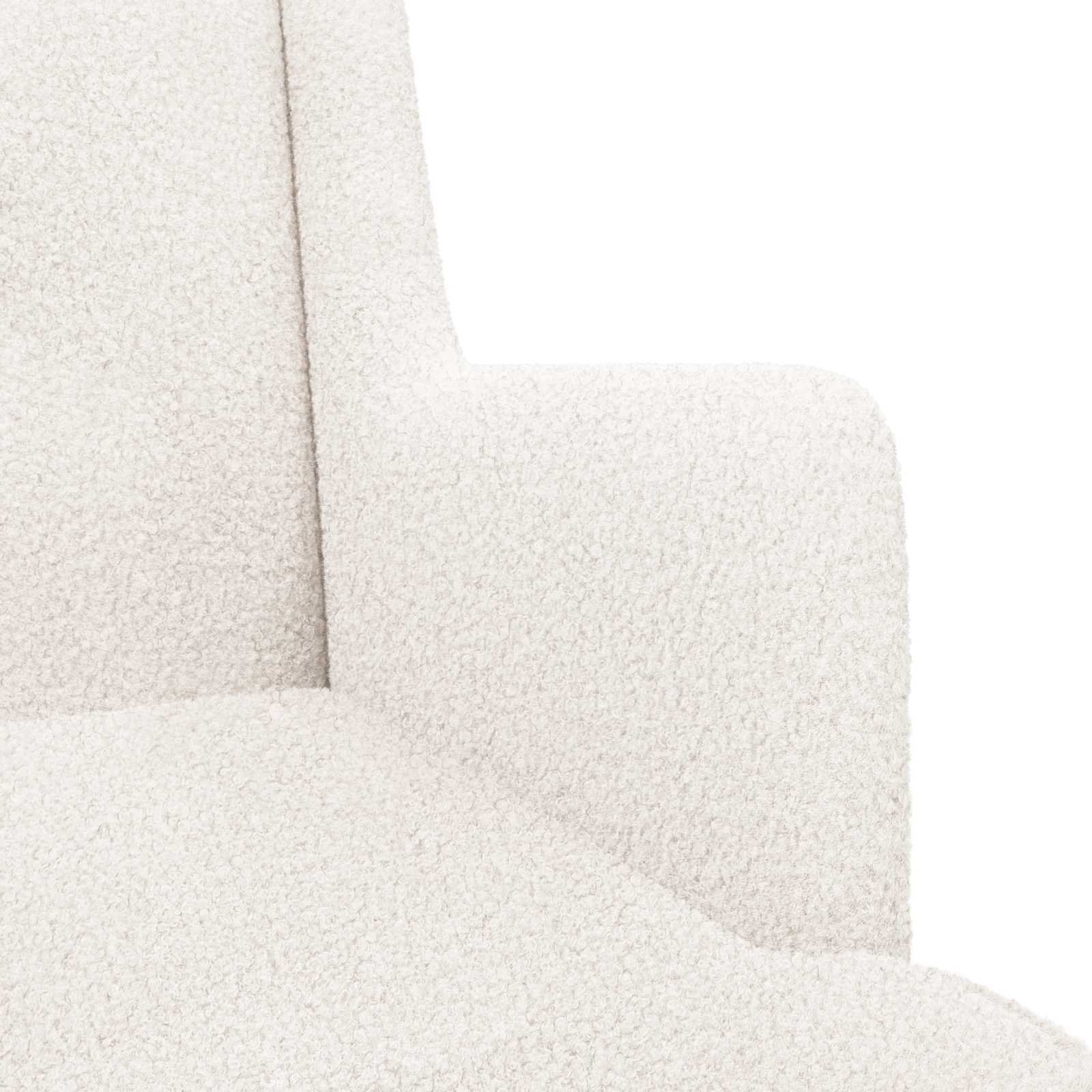 Fauteuil Crème Tissu en laine de mouton - XIOS
