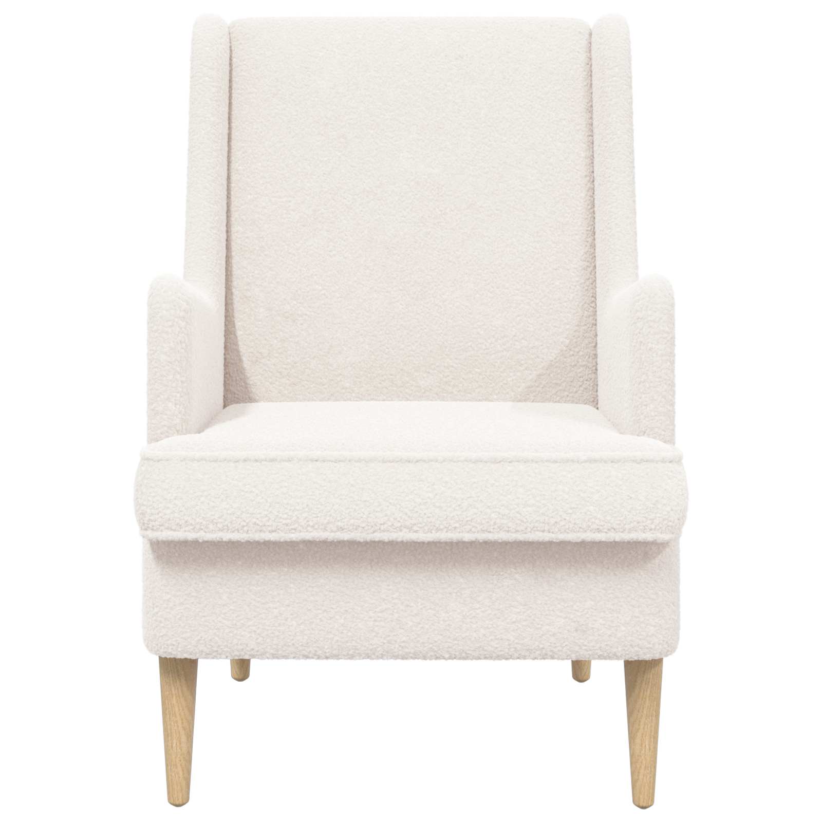 Fauteuil Crème Tissu en laine de mouton - XIOS