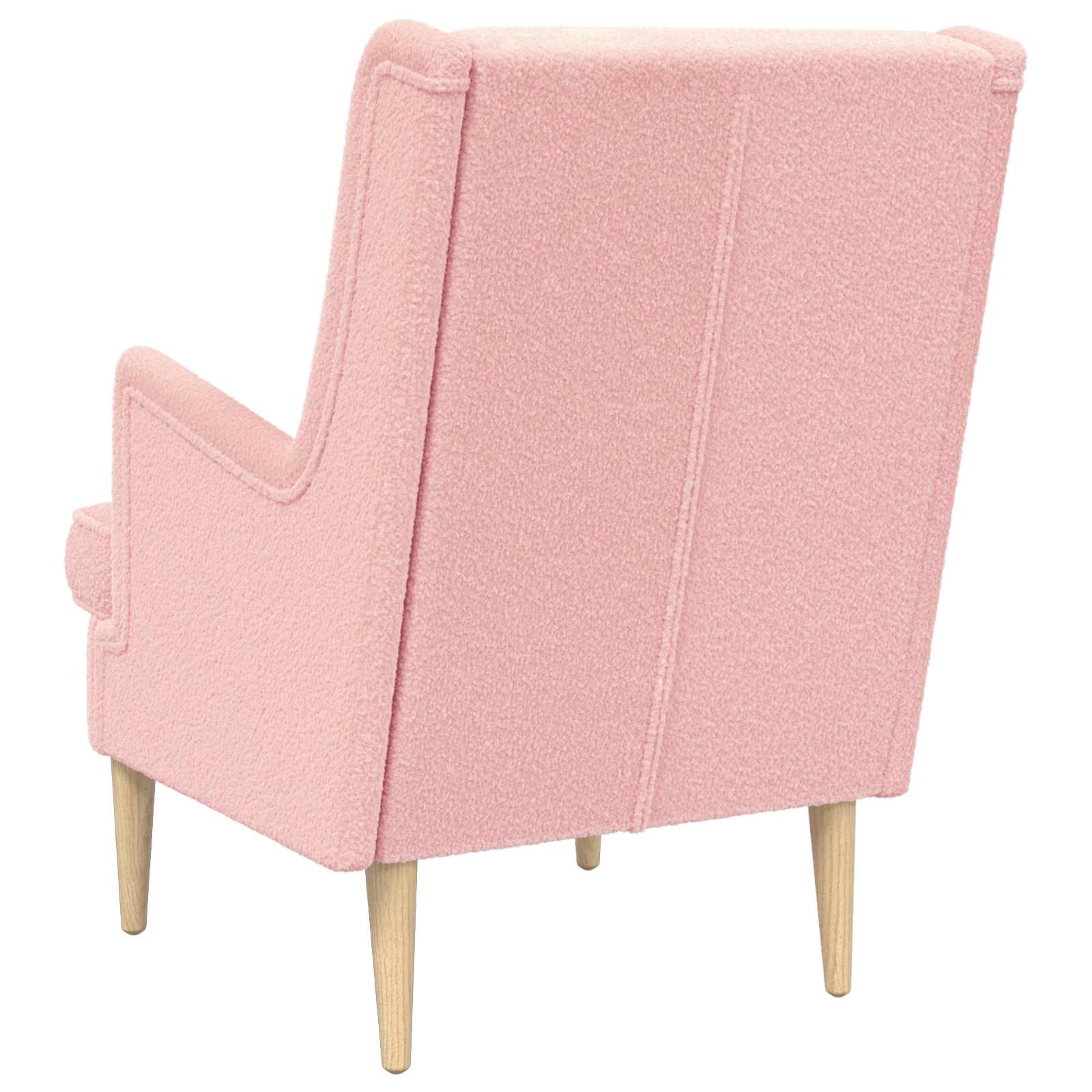 Fauteuil Rose Tissu en laine de mouton - XIOS