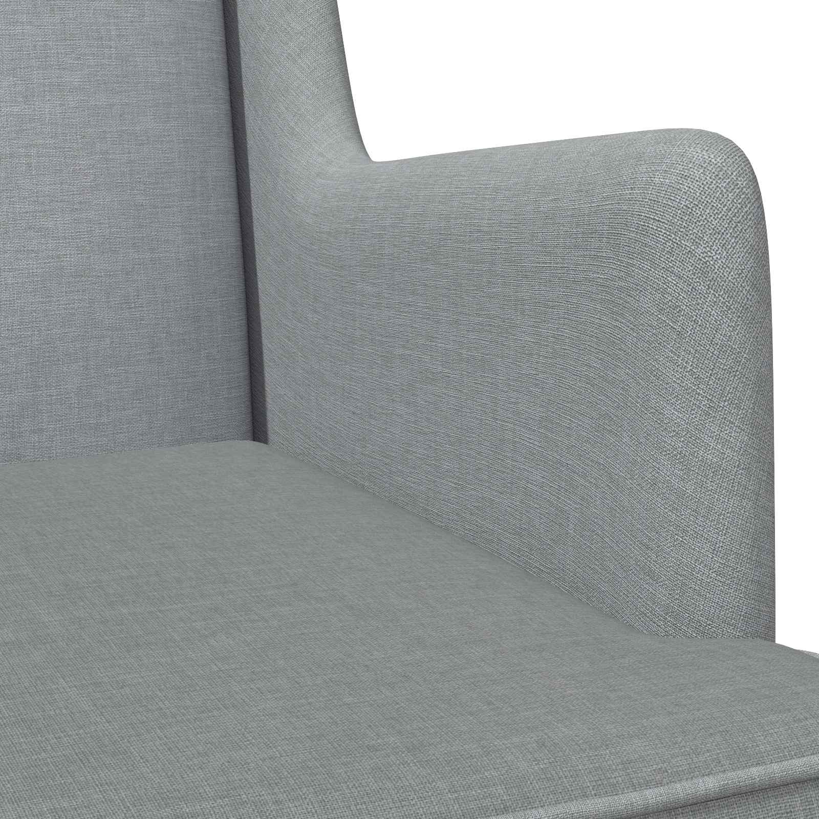 Chaise à bascule Gris clair 62 x 80 x 85 cm tissu - XIOS