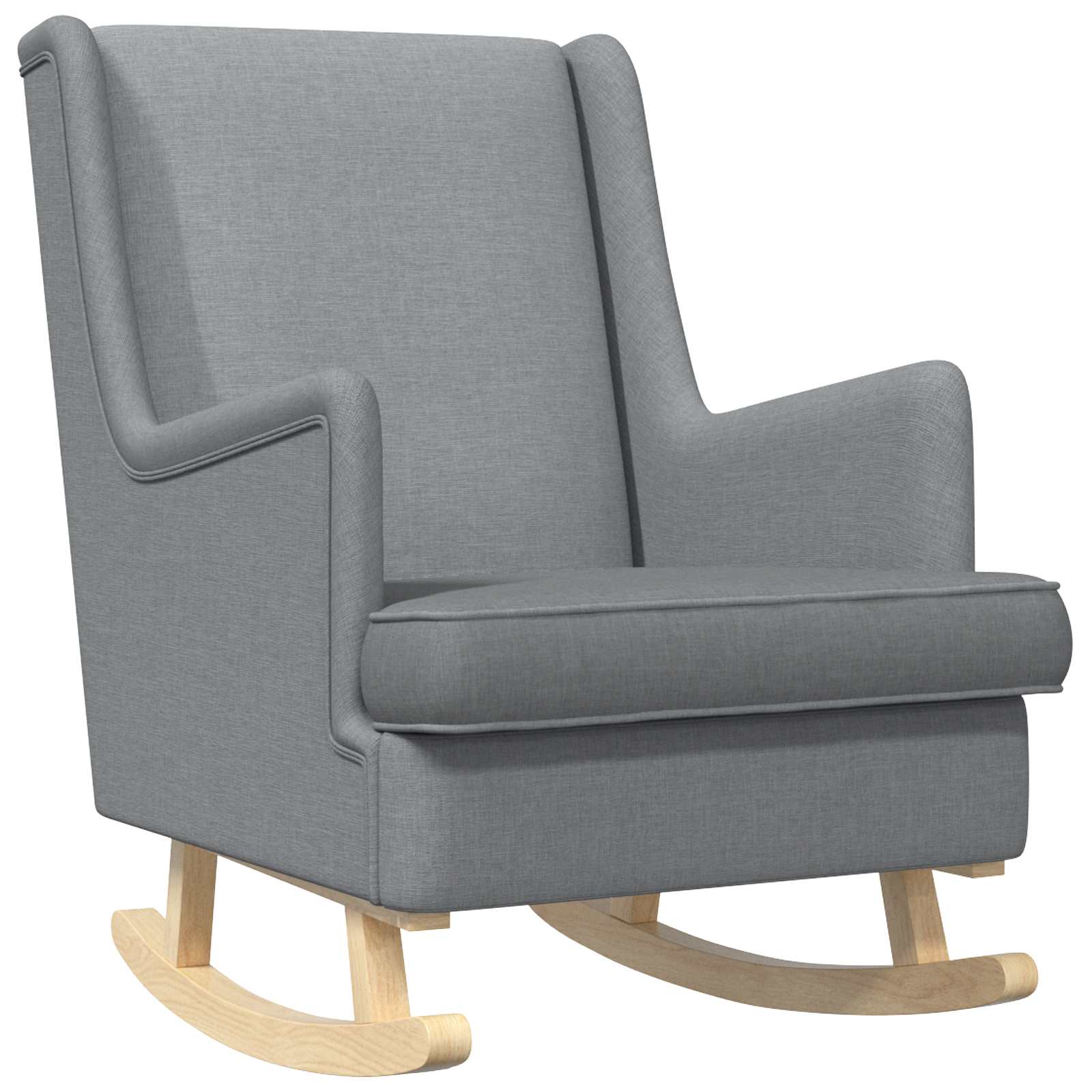 Chaise à bascule Gris clair 62 x 80 x 85 cm tissu - XIOS