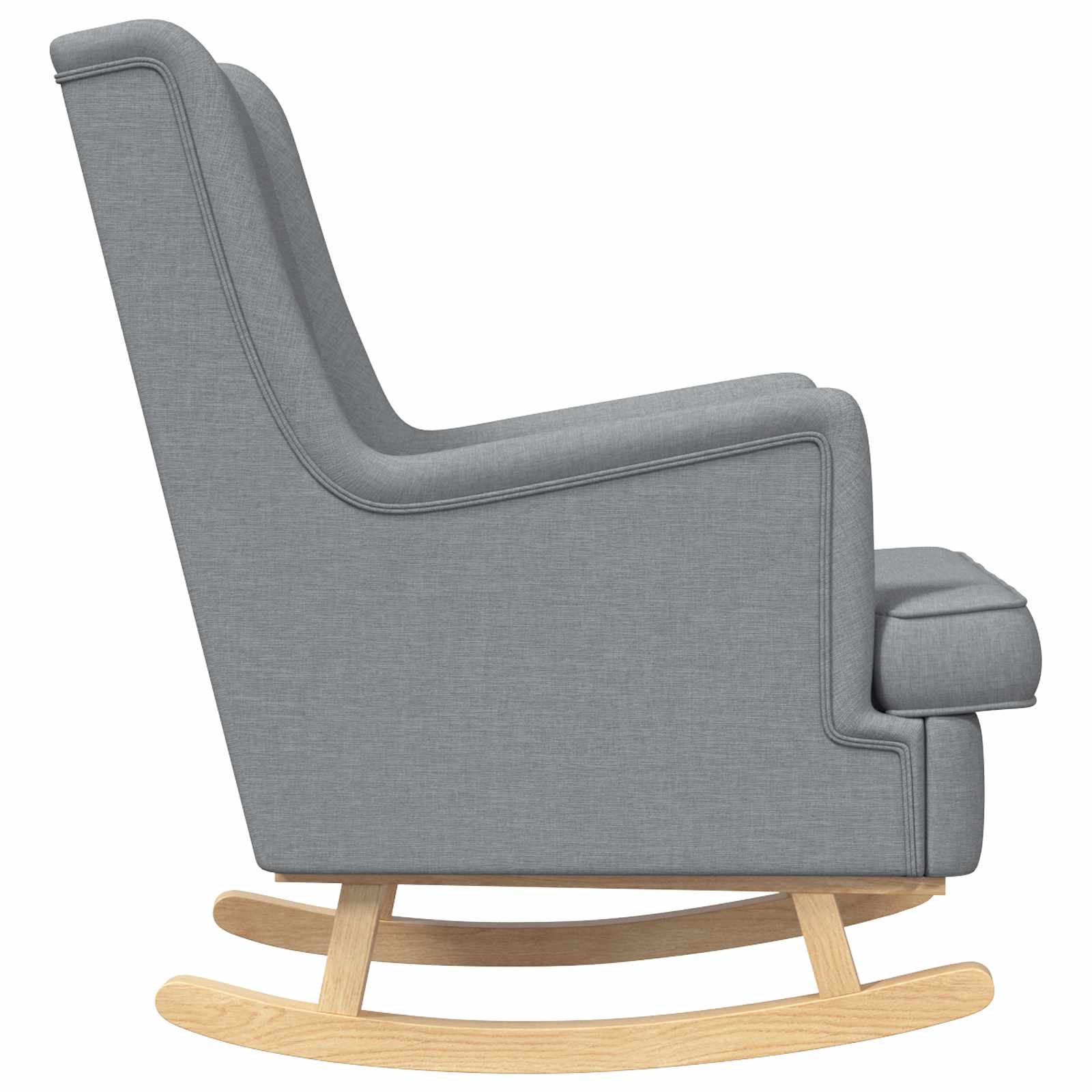 Chaise à bascule Gris clair 62 x 80 x 85 cm tissu - XIOS