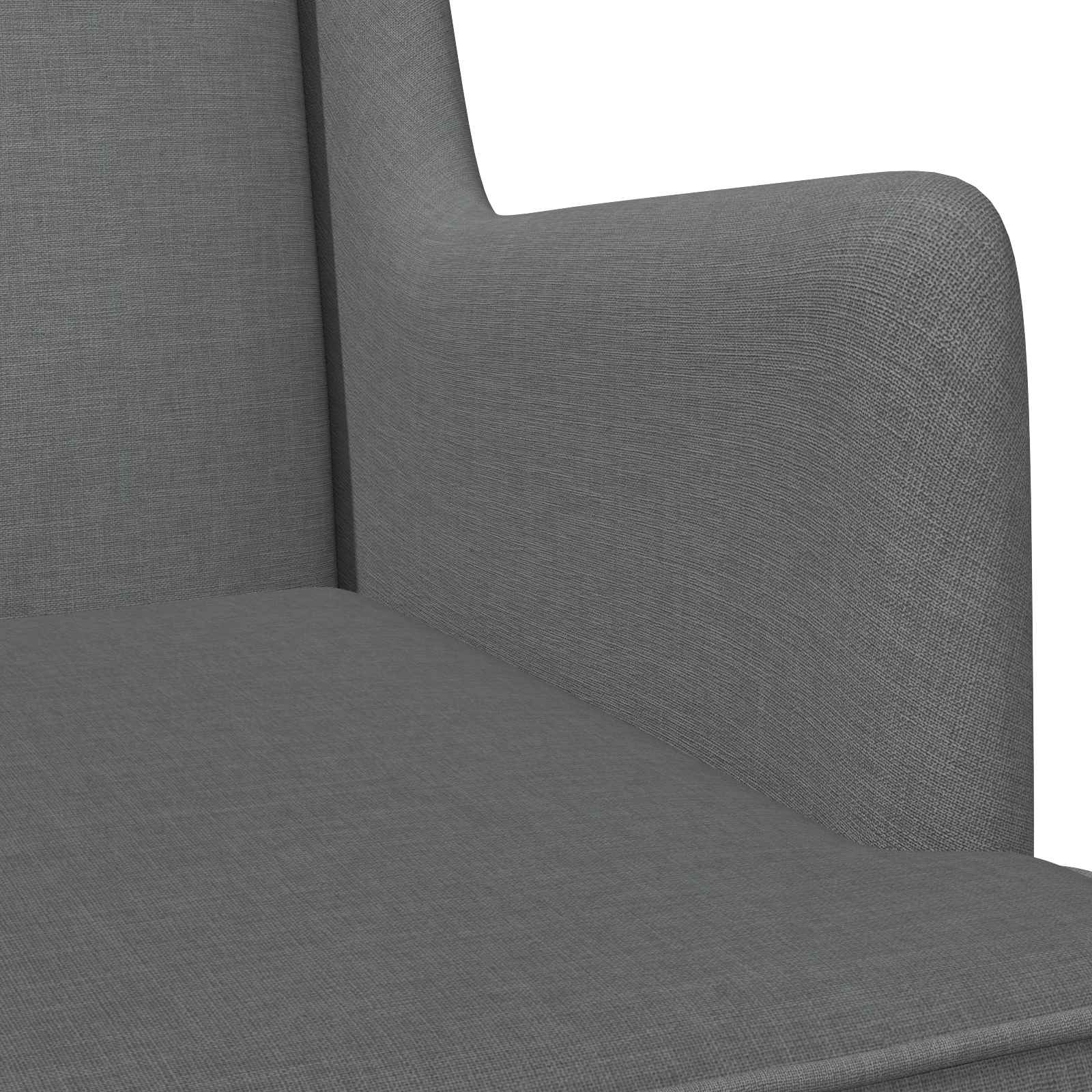 Chaise à bascule Gris foncé 62 x 80 x 85 cm tissu - XIOS