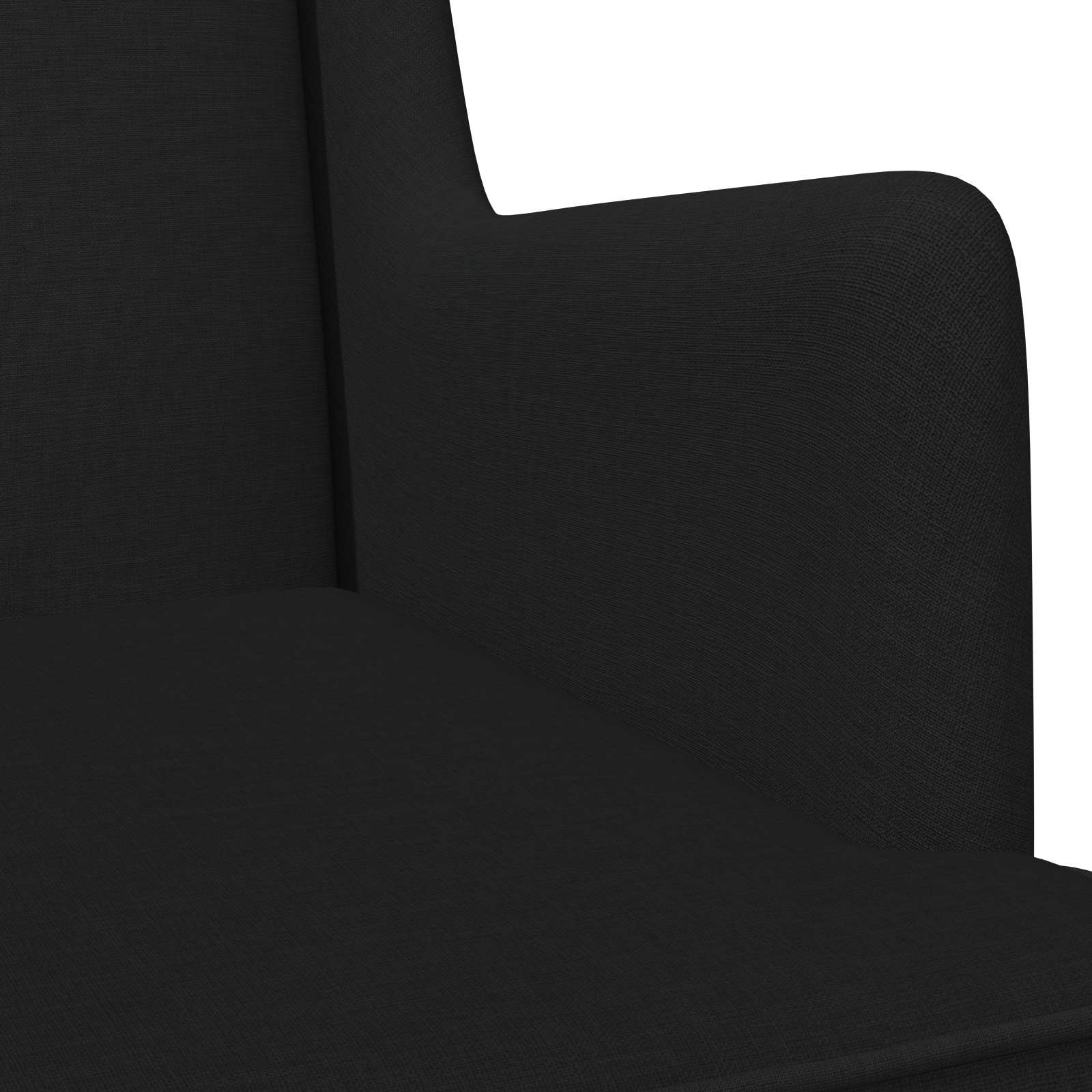 Chaise à bascule Noir 62 x 80 x 85 cm tissu - XIOS