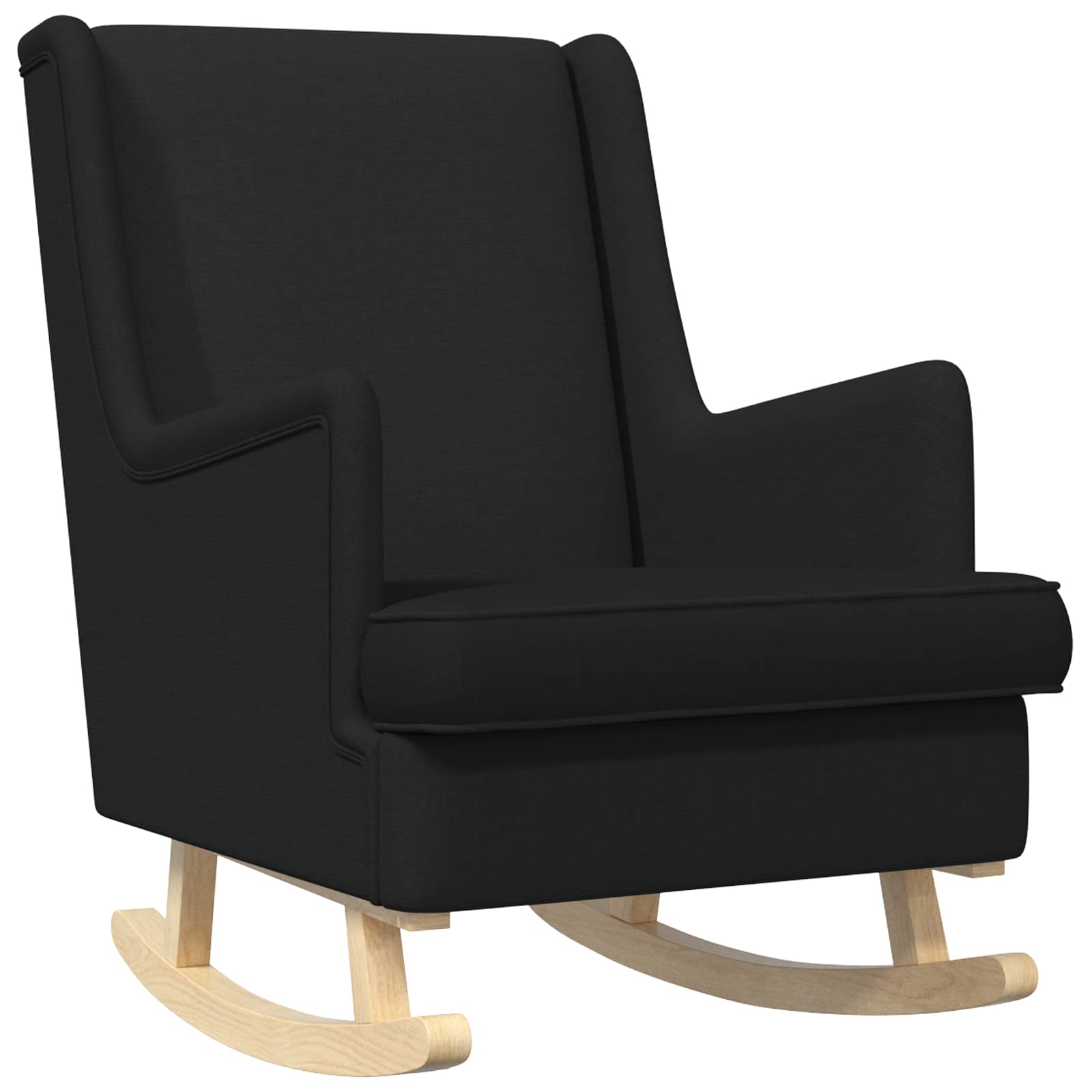 Chaise à bascule Noir 62 x 80 x 85 cm tissu - XIOS