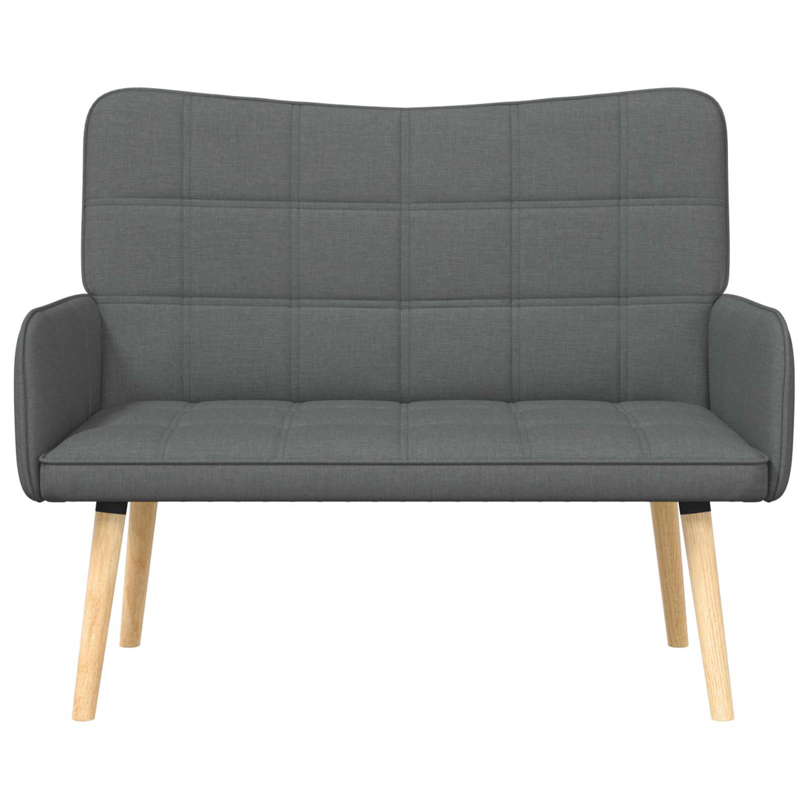 Canapé deux places Gris foncé 115 x 61 x 87 cm tissu - XIOS