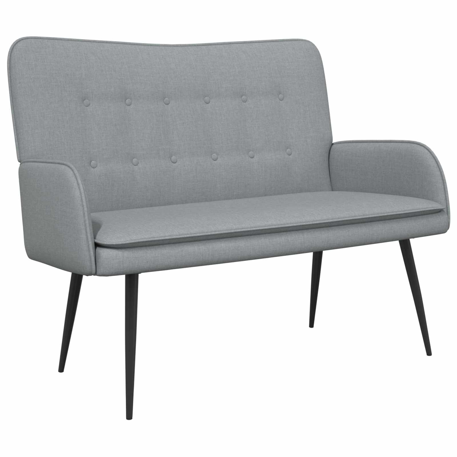 Sofa 2 places Gris clair 115 x 61 x 87 cm tissu - XIOS