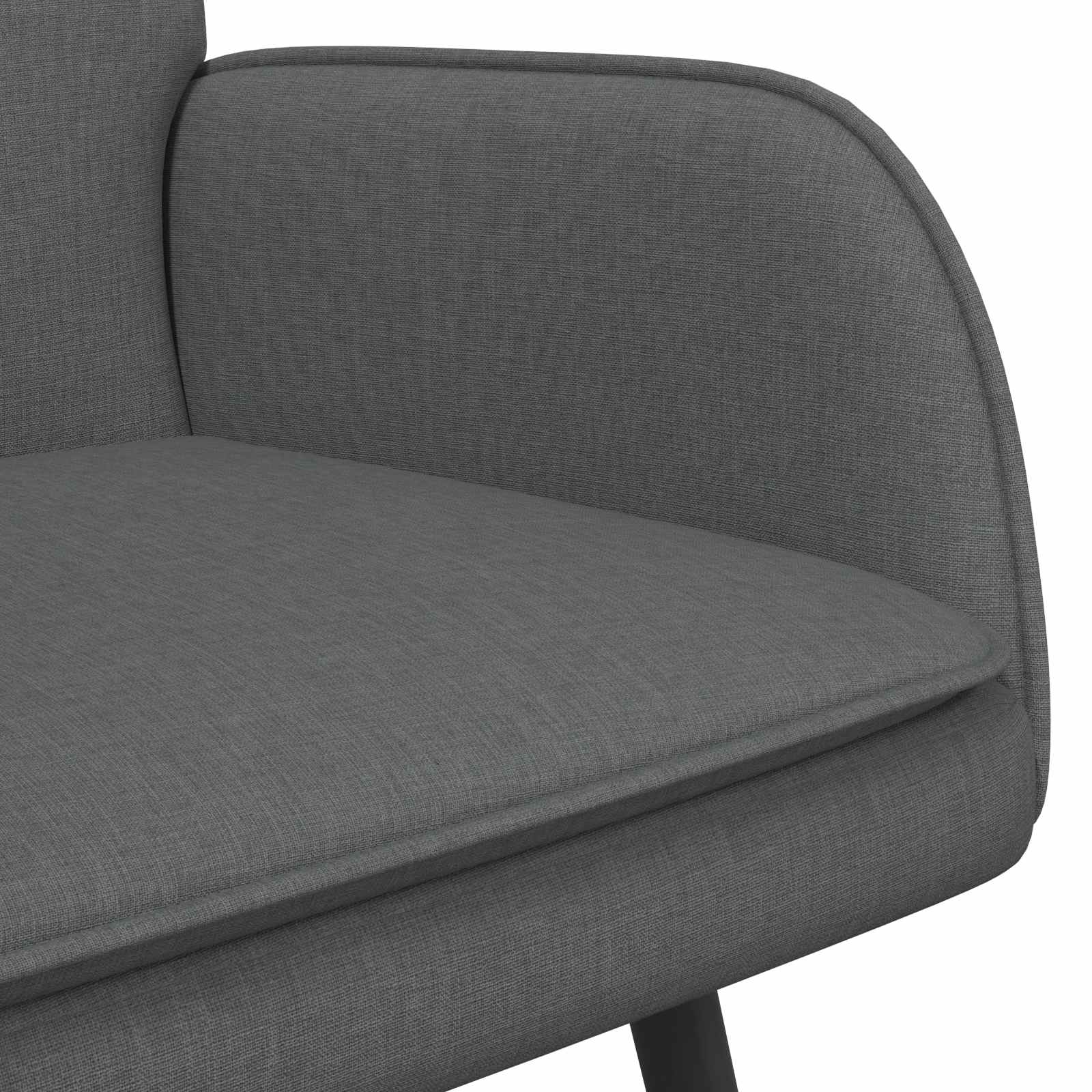 Sofa 2 places Gris foncé 115 x 61 x 87 cm tissu - XIOS