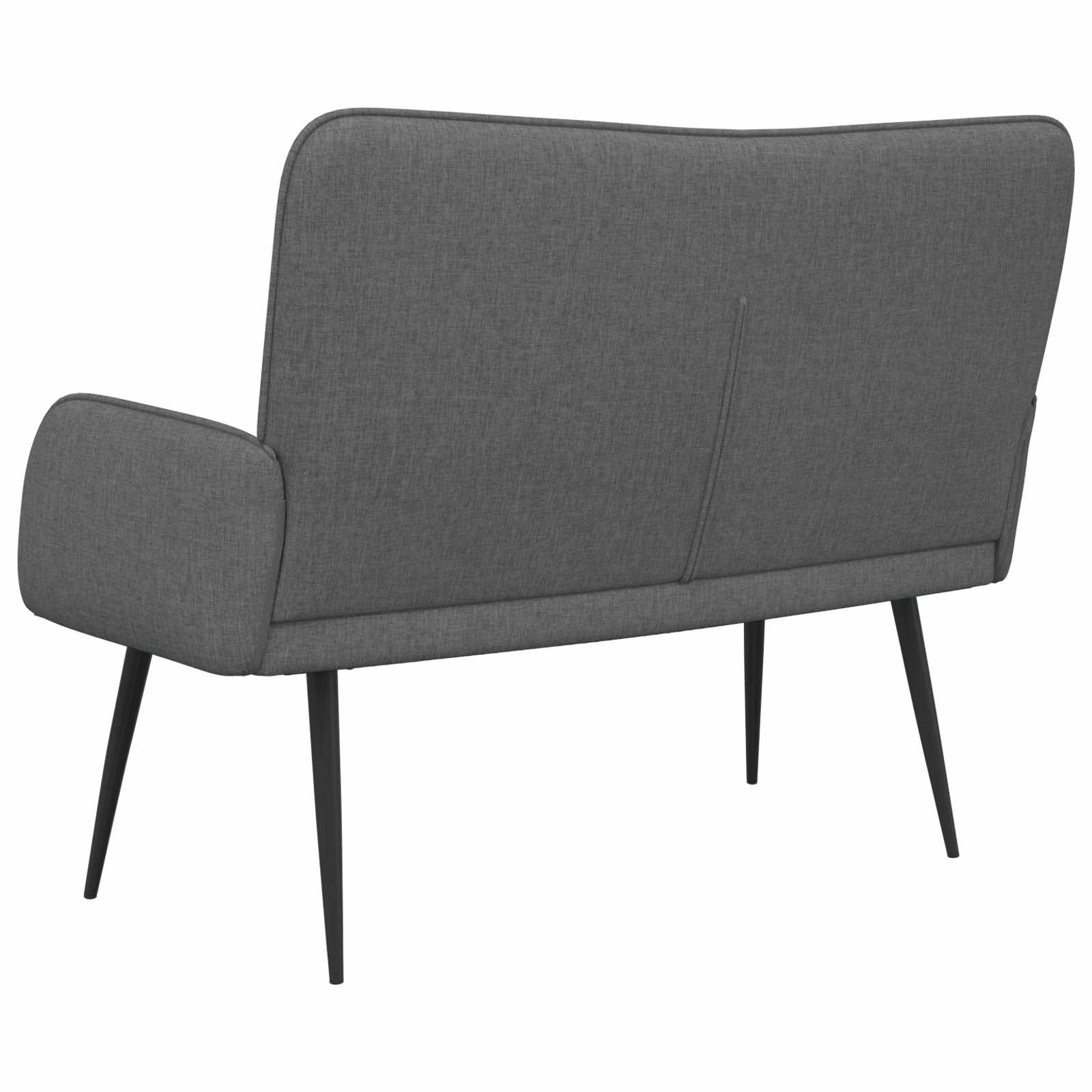 Sofa 2 places Gris foncé 115 x 61 x 87 cm tissu - XIOS