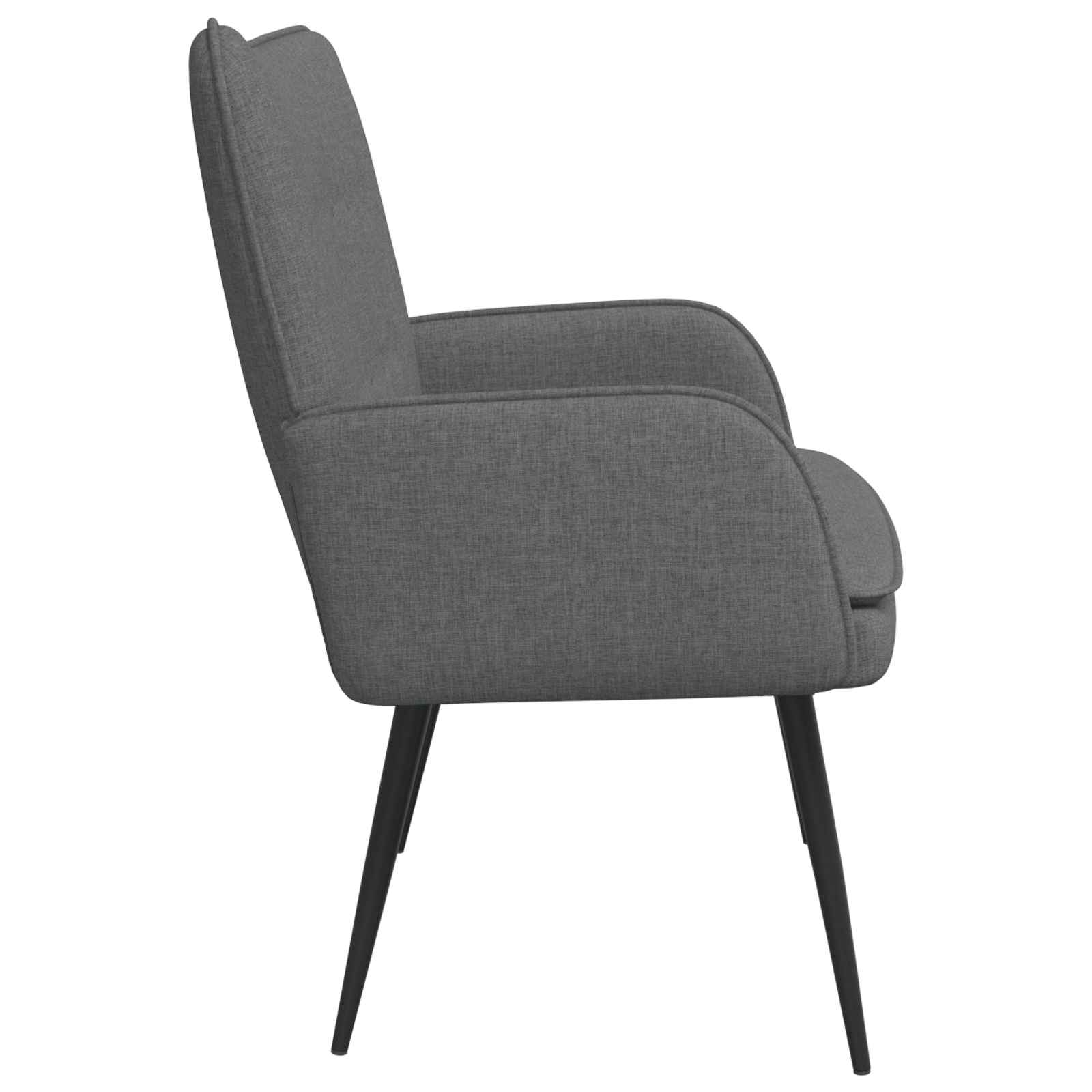 Sofa 2 places Gris foncé 115 x 61 x 87 cm tissu - XIOS