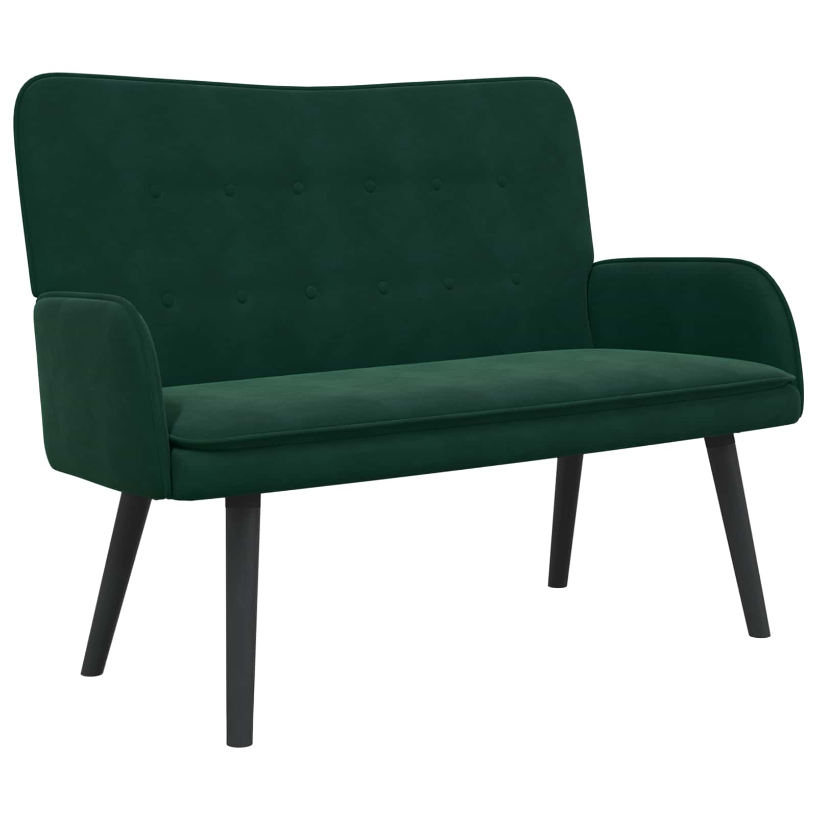 Canapé deux places Vert foncé 115 x 61 x 87 cm Velours - XIOS
