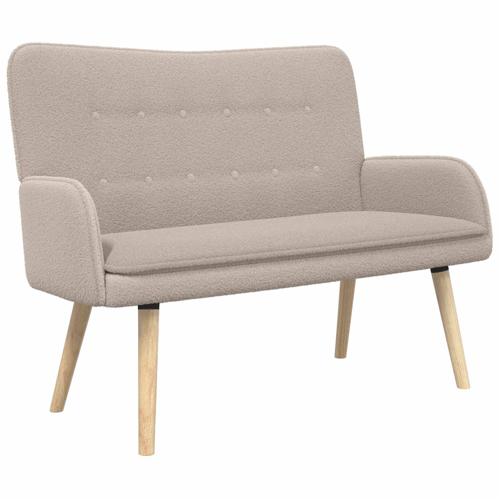 Sofa 2 places Gris clair 115 x 61 x 87 cm Bouclé - XIOS