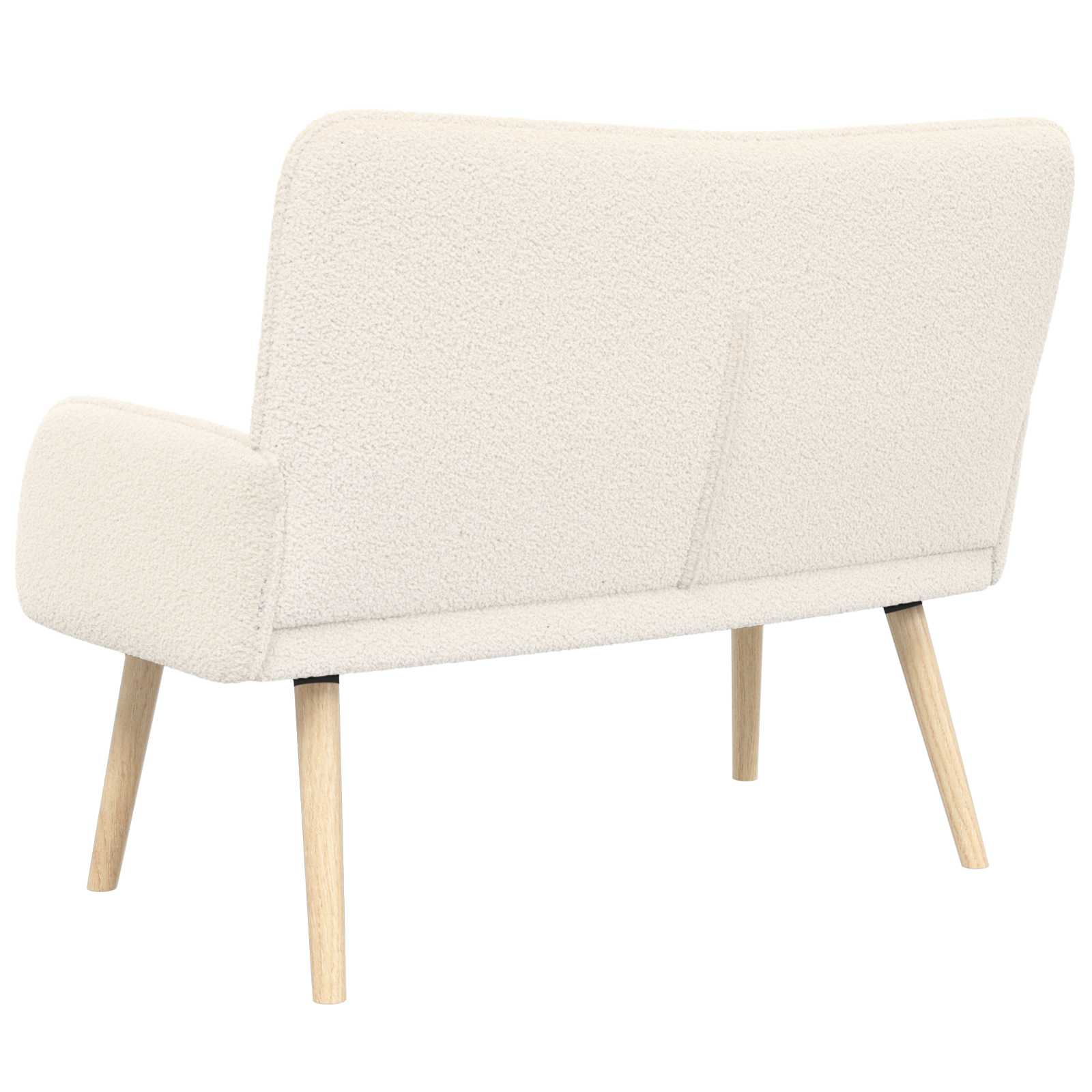 Sofa 2 places Crème 115 x 61 x 87 cm Bouclé - XIOS