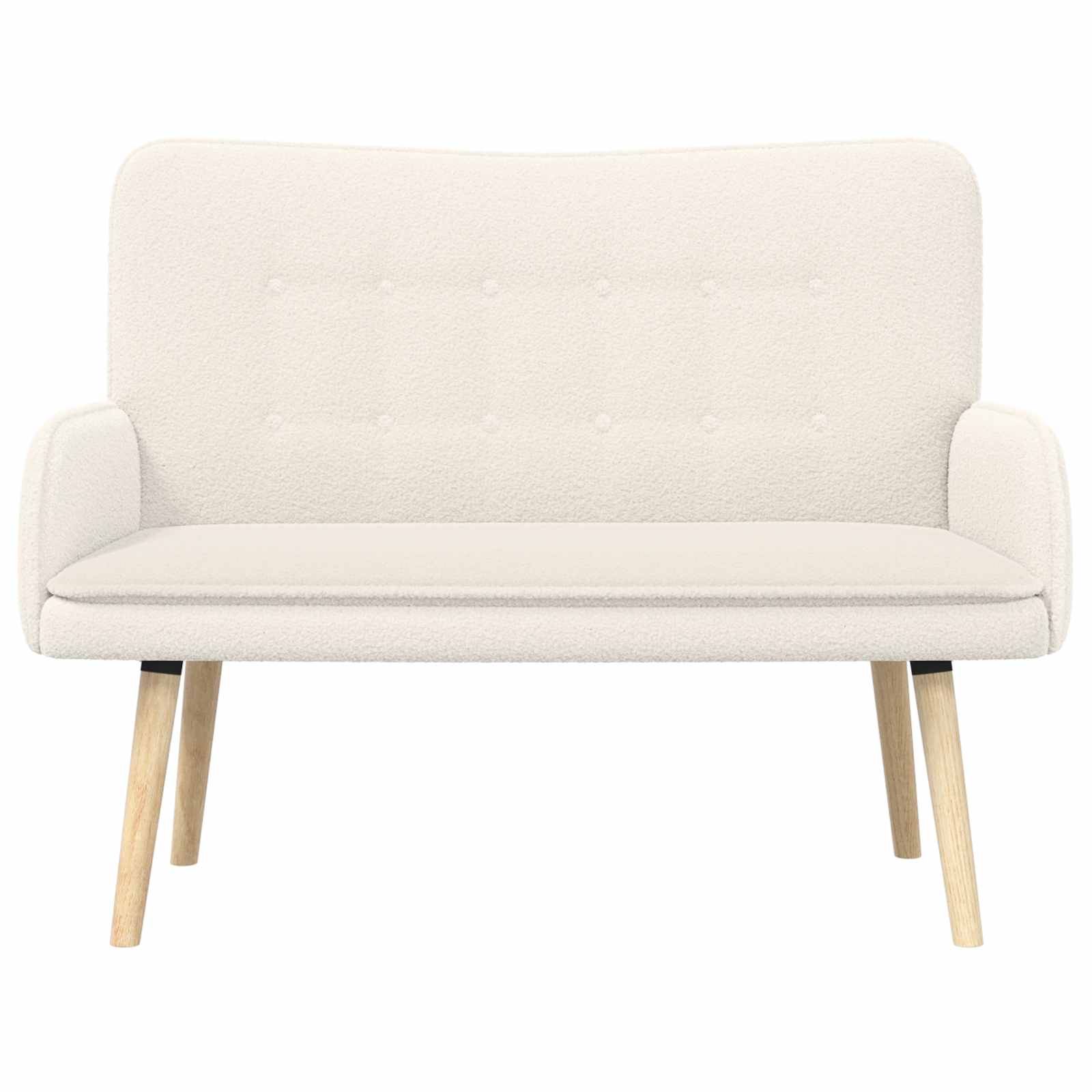 Sofa 2 places Crème 115 x 61 x 87 cm Bouclé - XIOS