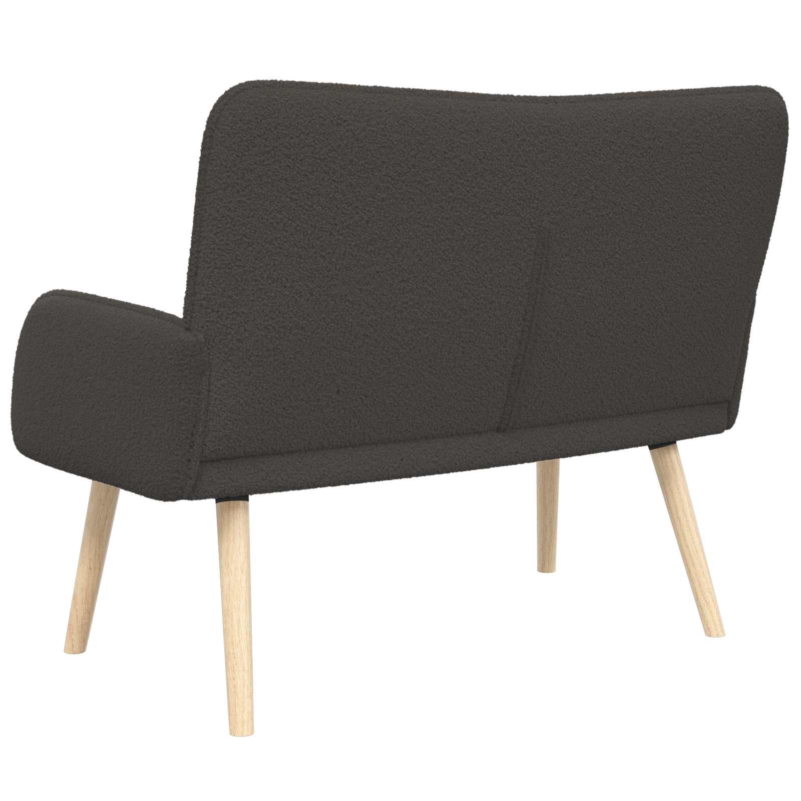 Sofa 2 places Gris foncé 115 x 61 x 87 cm Bouclé - XIOS