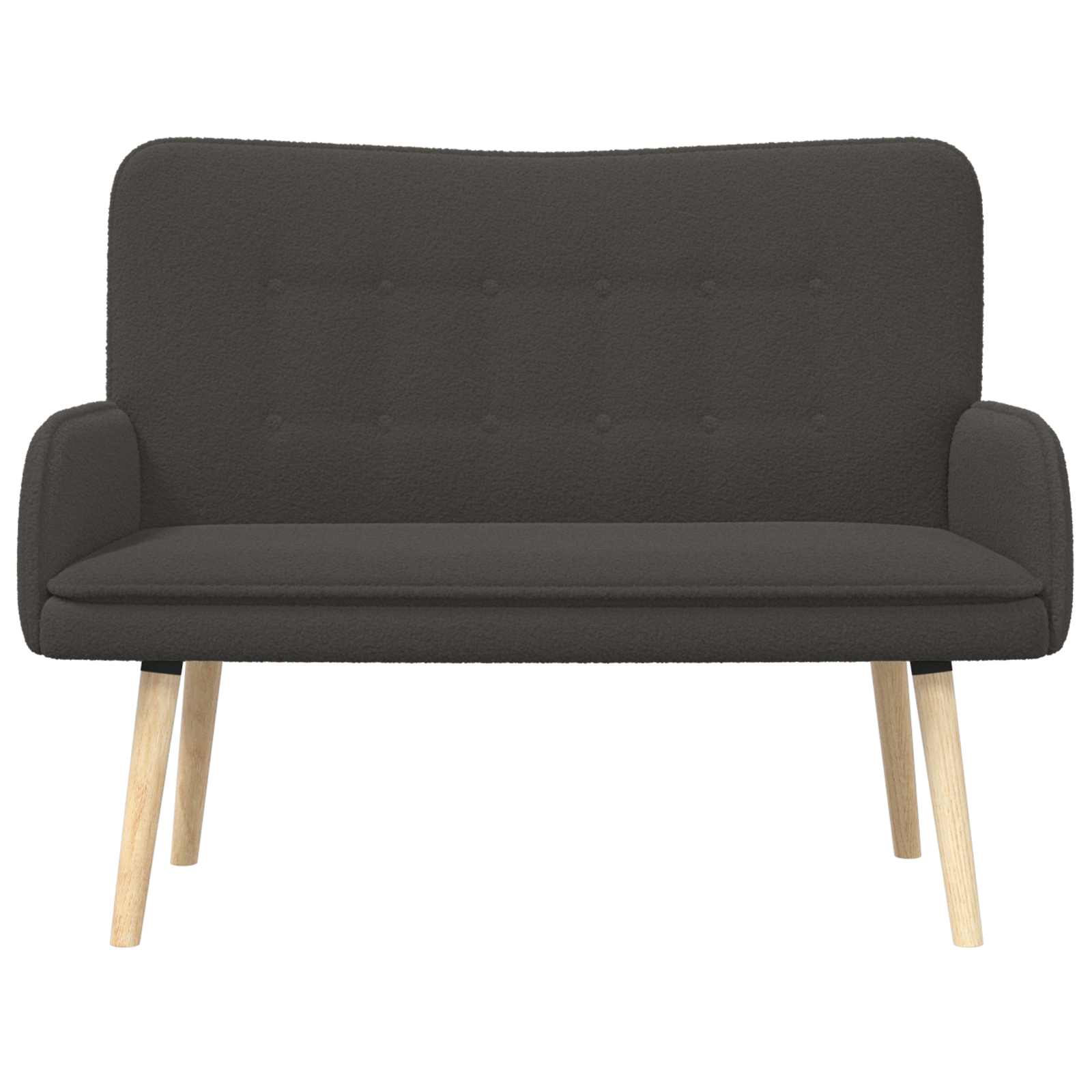 Sofa 2 places Gris foncé 115 x 61 x 87 cm Bouclé - XIOS