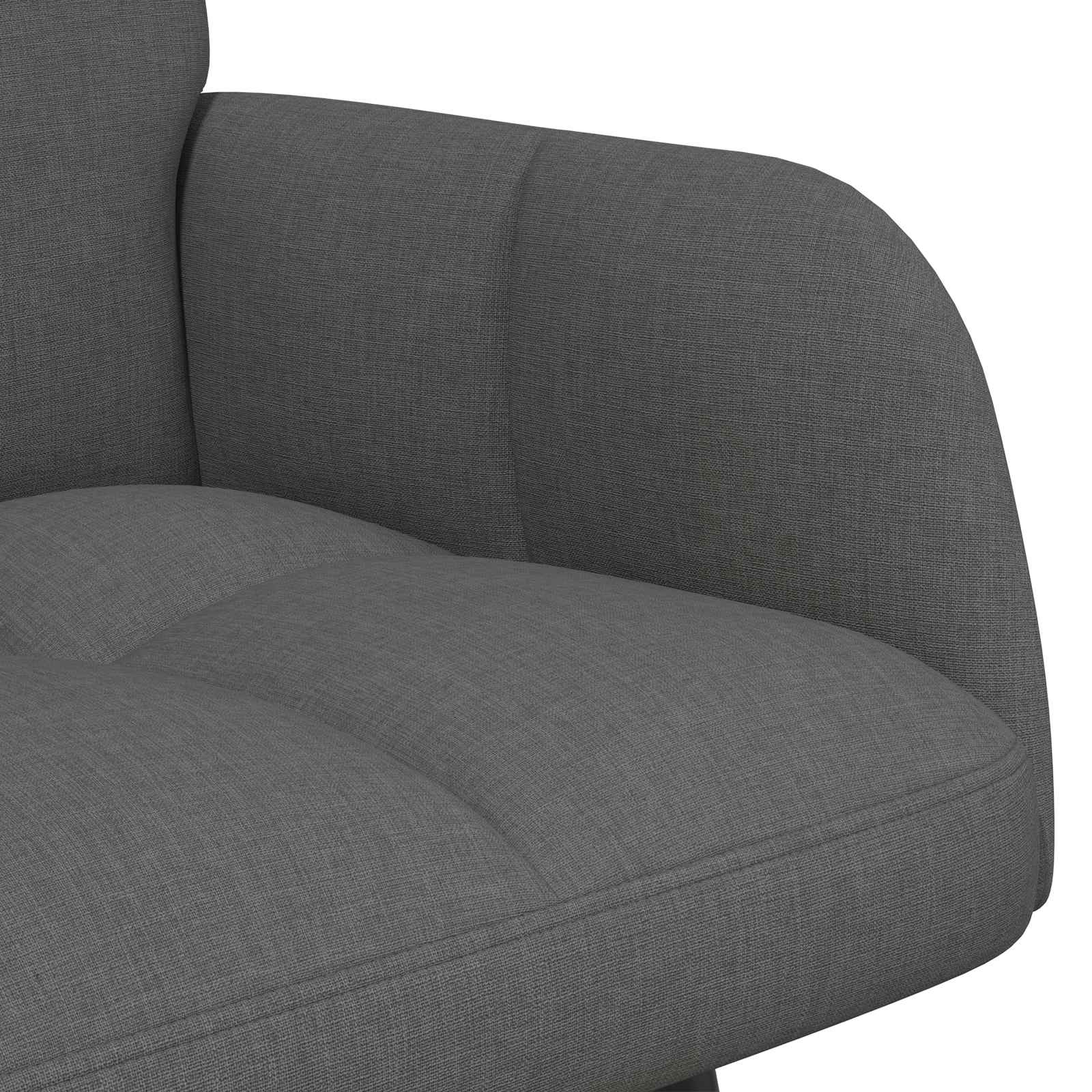 Canapé deux places Gris foncé 115 x 61 x 87 cm tissu - XIOS