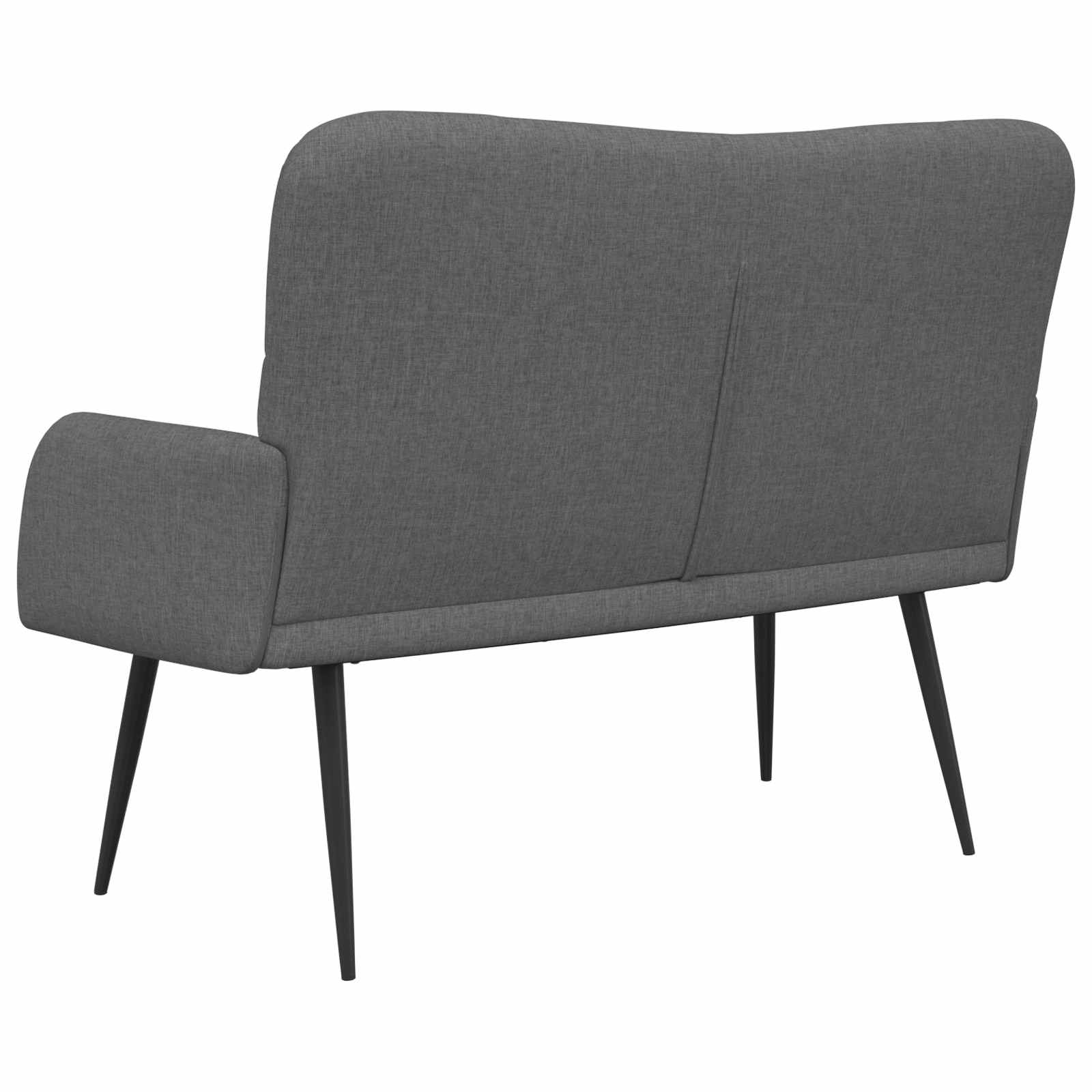 Canapé deux places Gris foncé 115 x 61 x 87 cm tissu - XIOS
