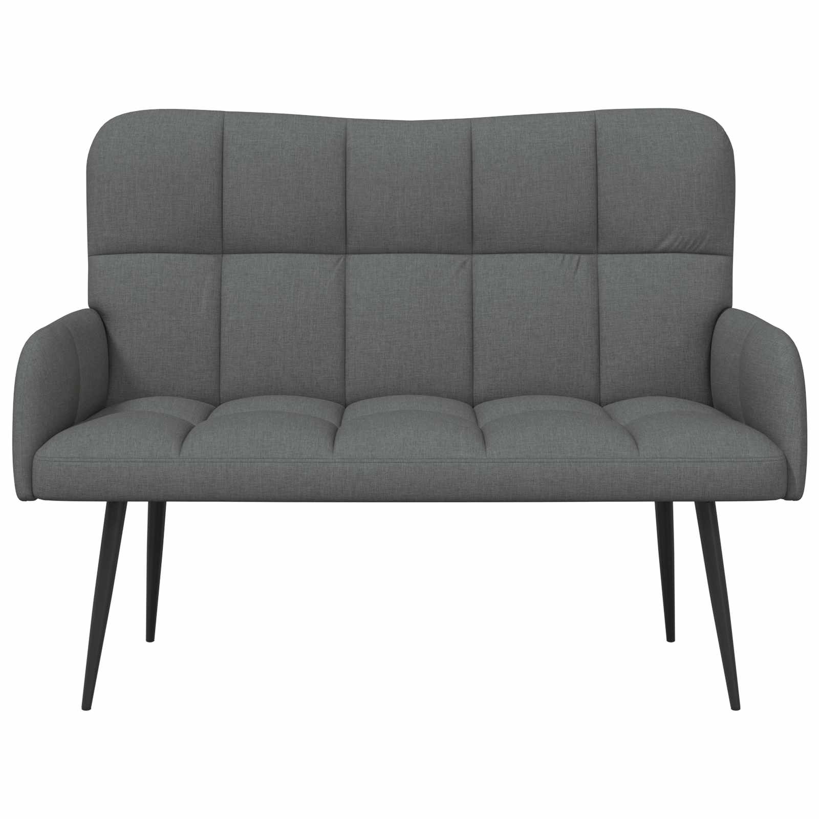 Canapé deux places Gris foncé 115 x 61 x 87 cm tissu - XIOS