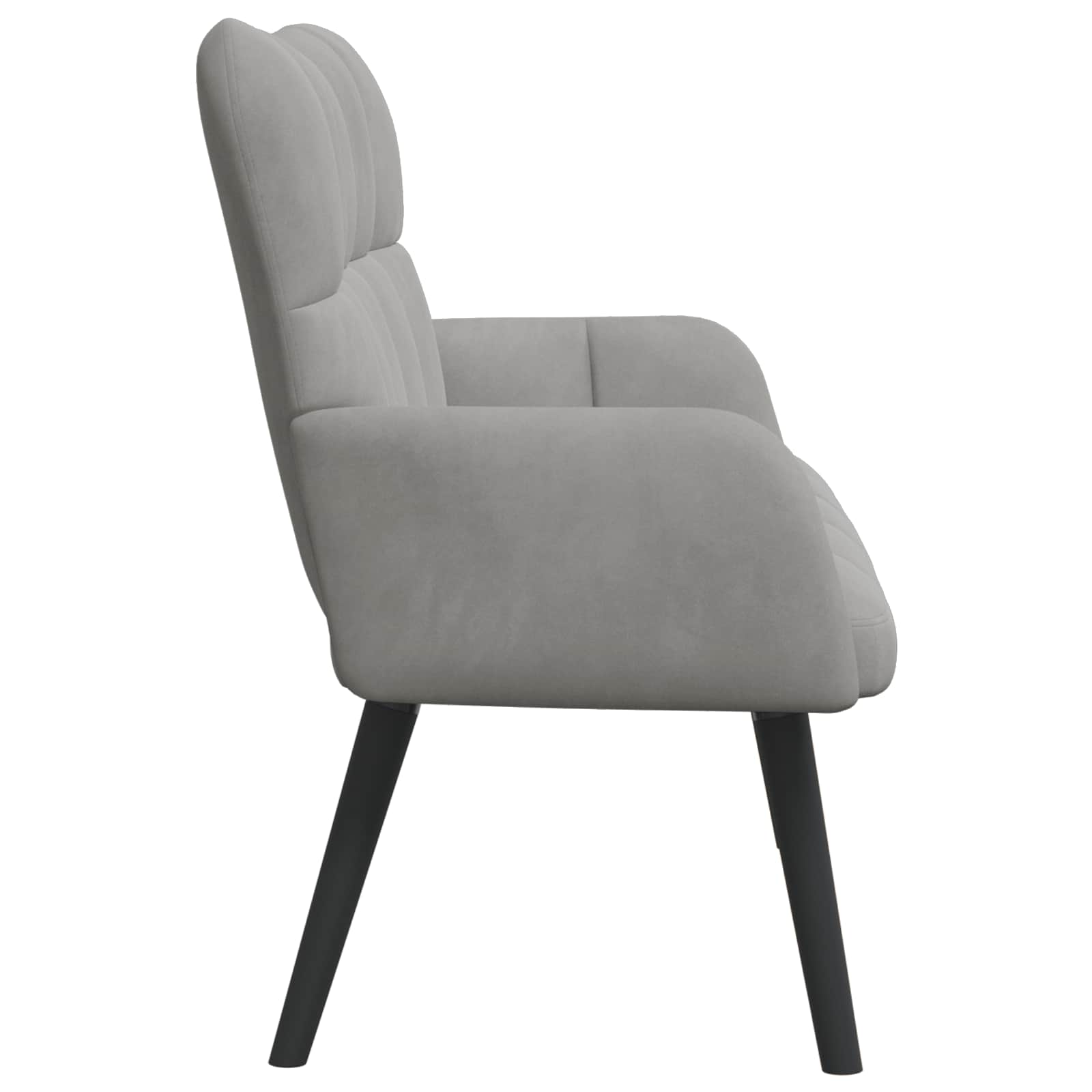 Canapé deux places Gris clair 115 x 61 x 87 cm Velours - XIOS
