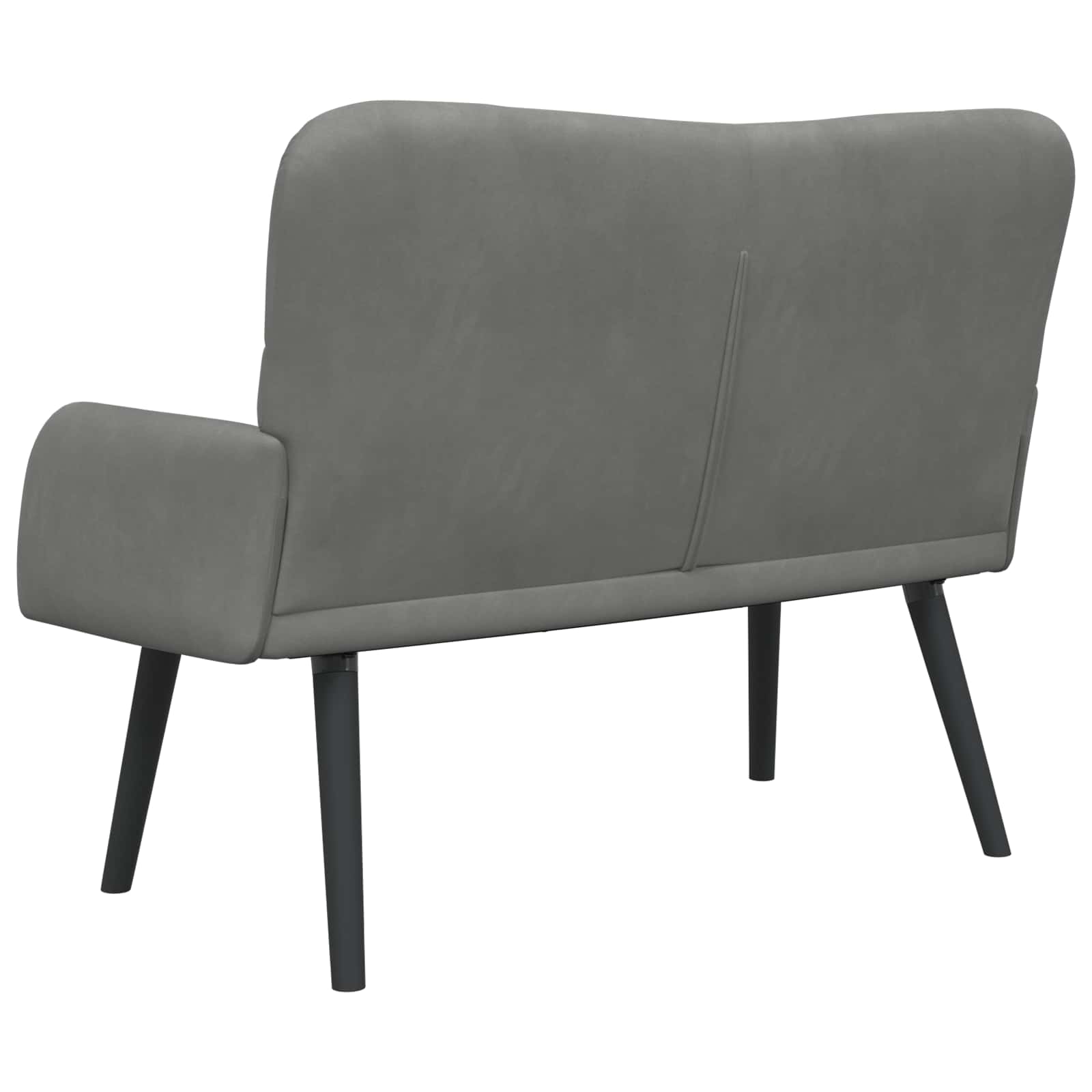 Canapé deux places Gris foncé 115 x 61 x 87 cm Velours - XIOS