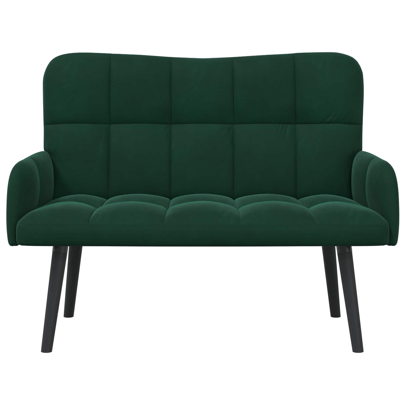 Canapé deux places Vert foncé 115 x 61 x 87 cm Velours - XIOS