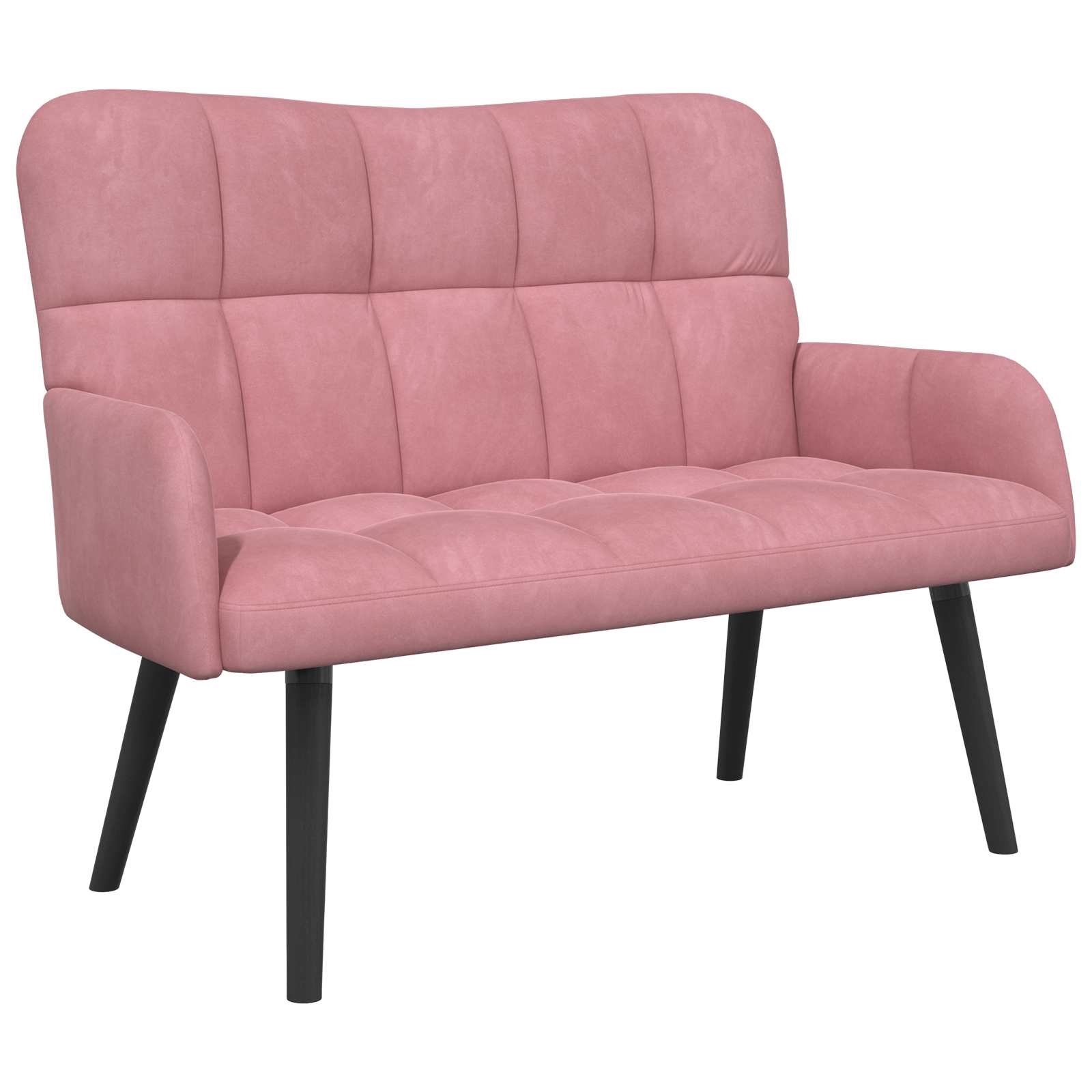 Canapé deux places Rose 115 x 61 x 87 cm Velours - XIOS