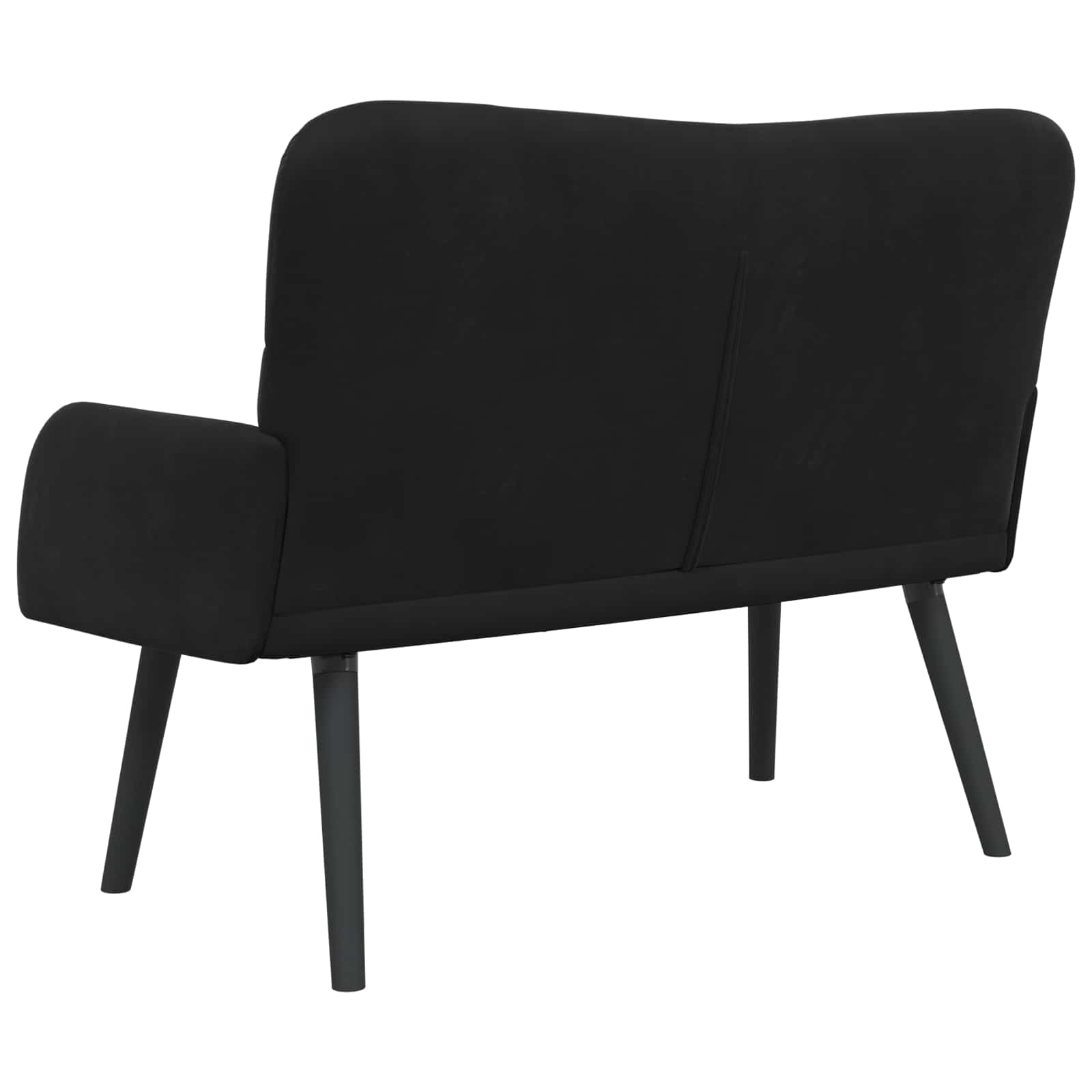 Canapé deux places Noir 115 x 61 x 87 cm Velours - XIOS