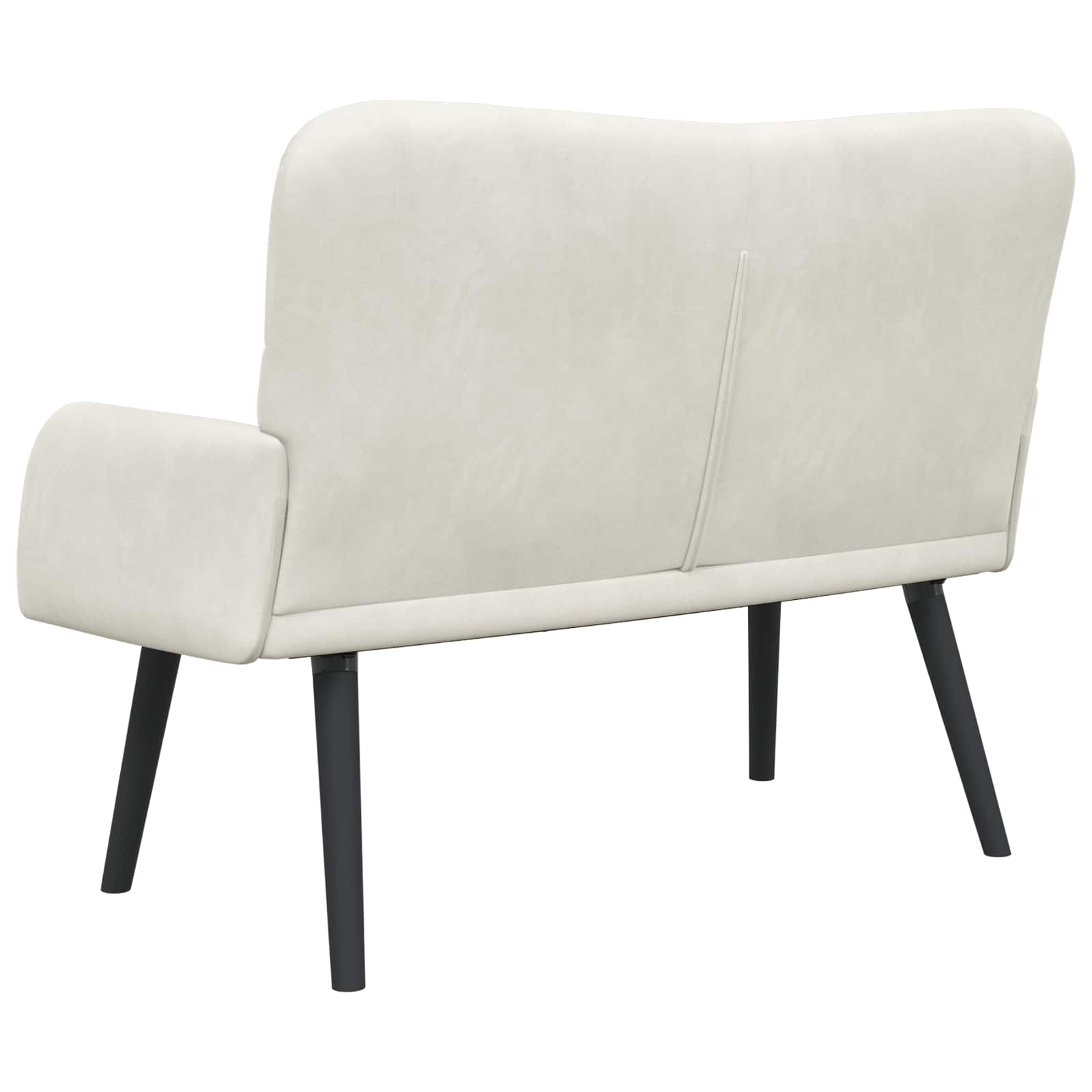 Canapé deux places Crème 115 x 61 x 87 cm Velours - XIOS