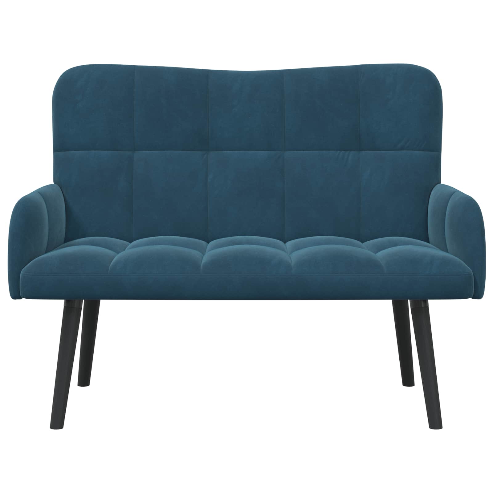 Canapé deux places Bleu 115 x 61 x 87 cm Velours - XIOS