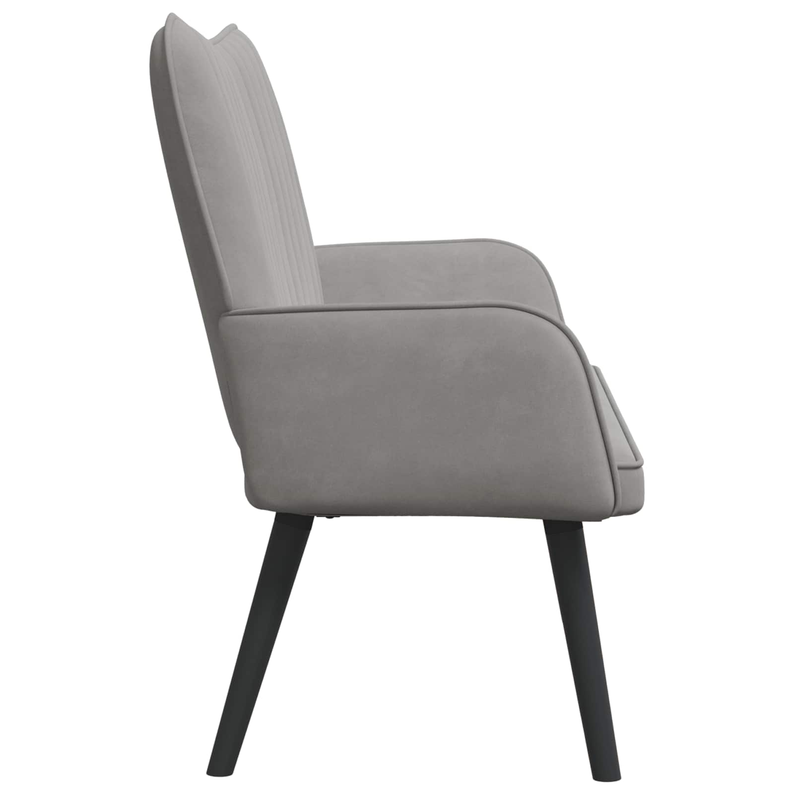 Canapé deux places Gris clair 115 x 61 x 87 cm Velours - XIOS