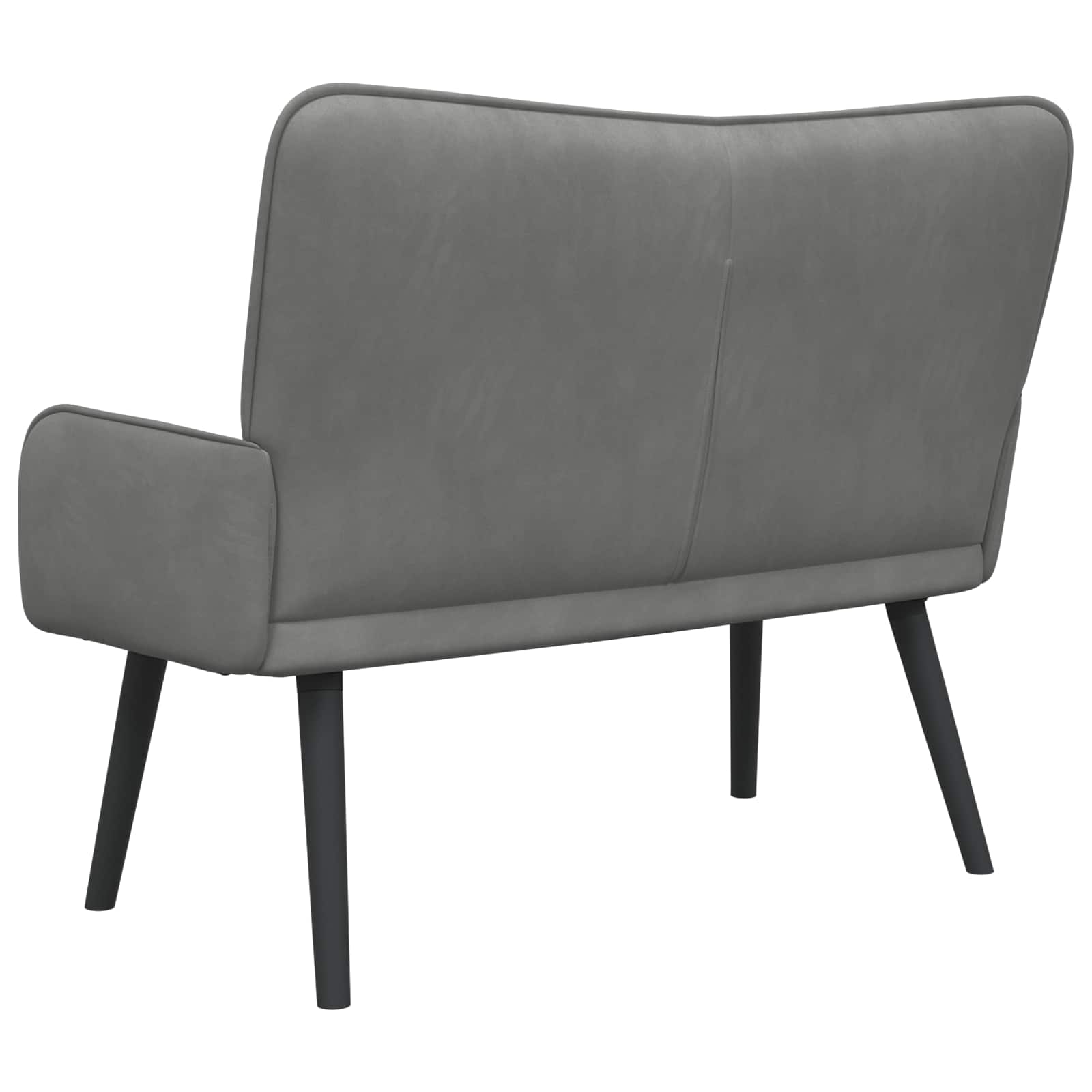 Canapé deux places Gris foncé 115 x 61 x 87 cm Velours - XIOS