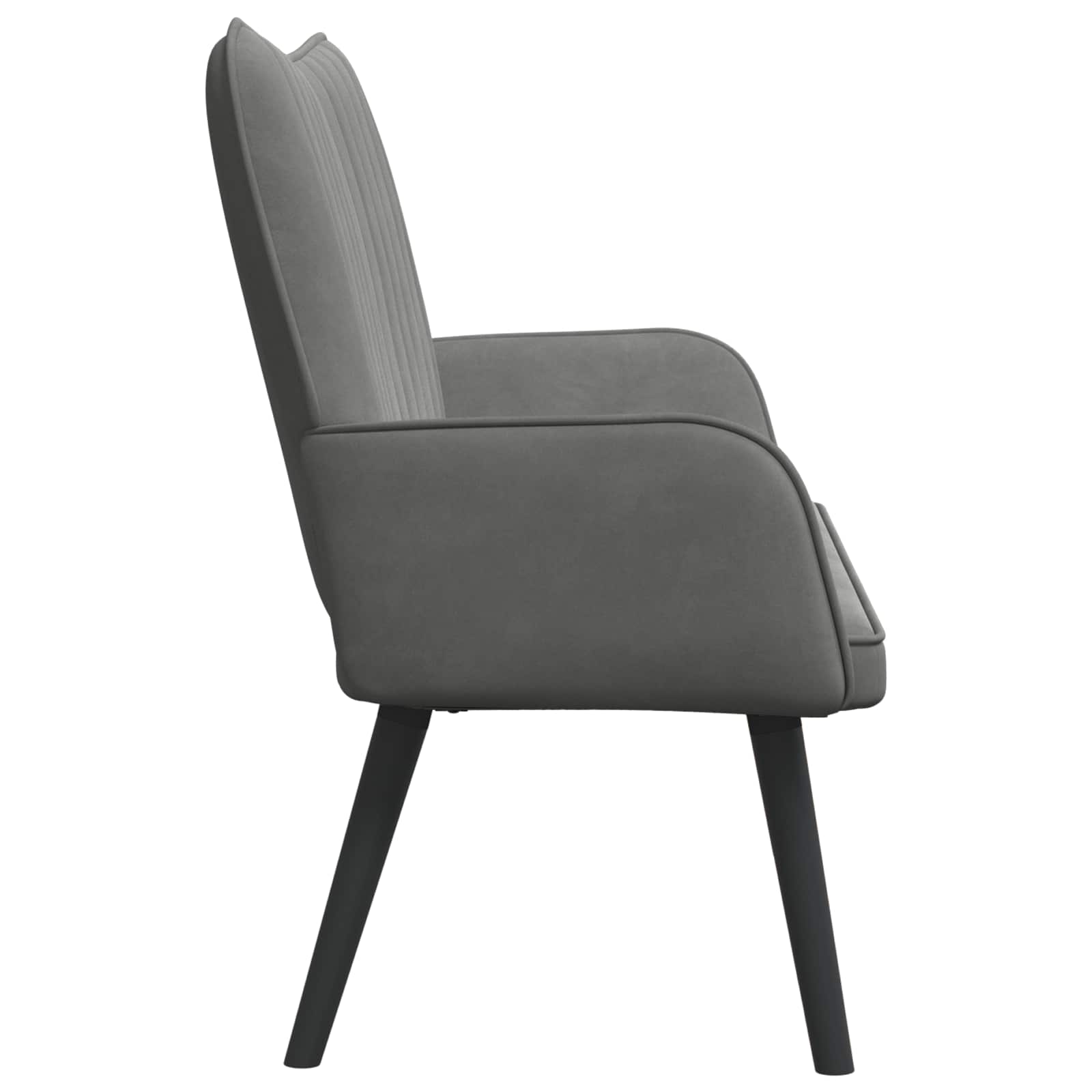Canapé deux places Gris foncé 115 x 61 x 87 cm Velours - XIOS