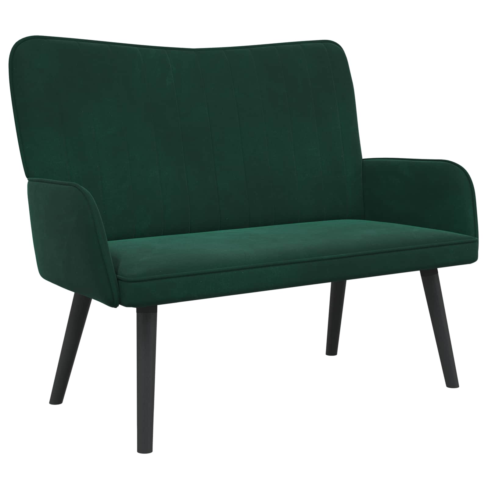 Canapé deux places Vert foncé 115 x 61 x 87 cm Velours - XIOS