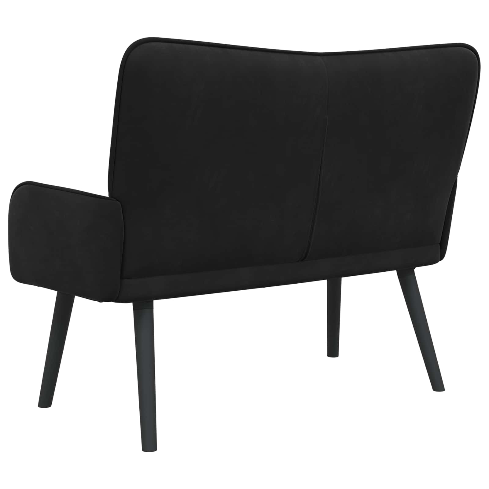 Canapé deux places Noir 115 x 61 x 87 cm Velours - XIOS