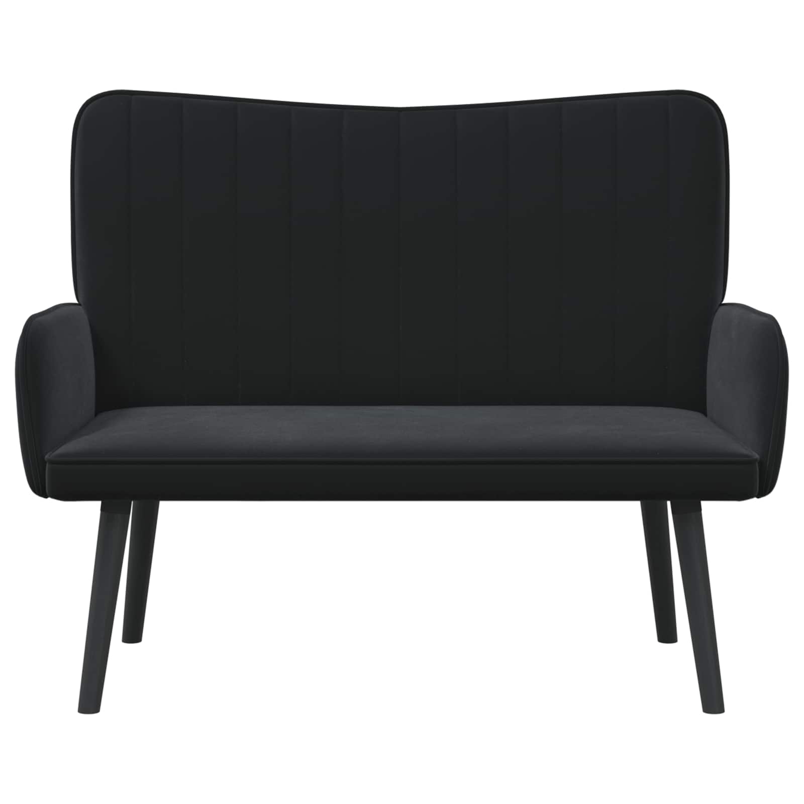 Canapé deux places Noir 115 x 61 x 87 cm Velours - XIOS