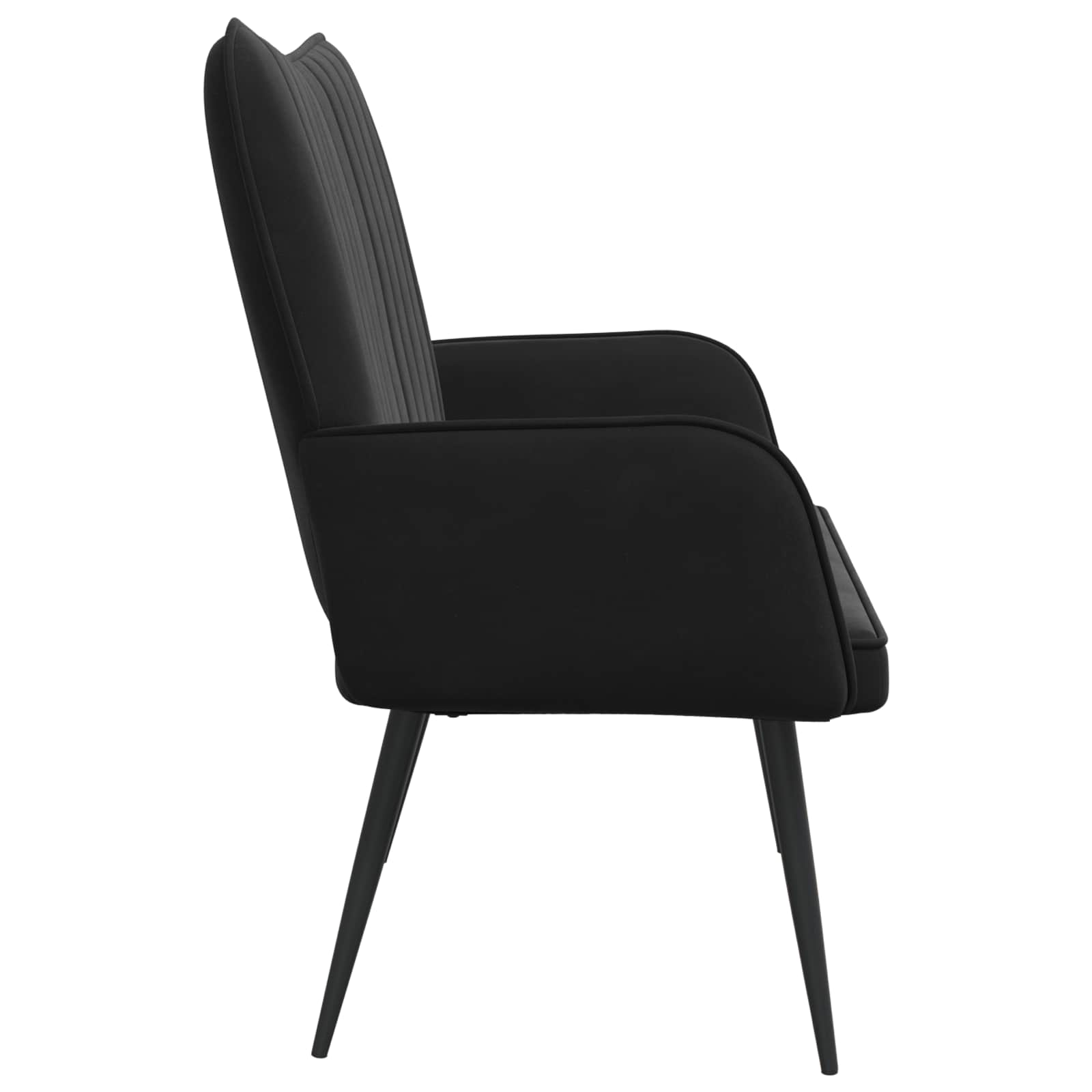 Canapé deux places Noir 115 x 61 x 87 cm Velours - XIOS