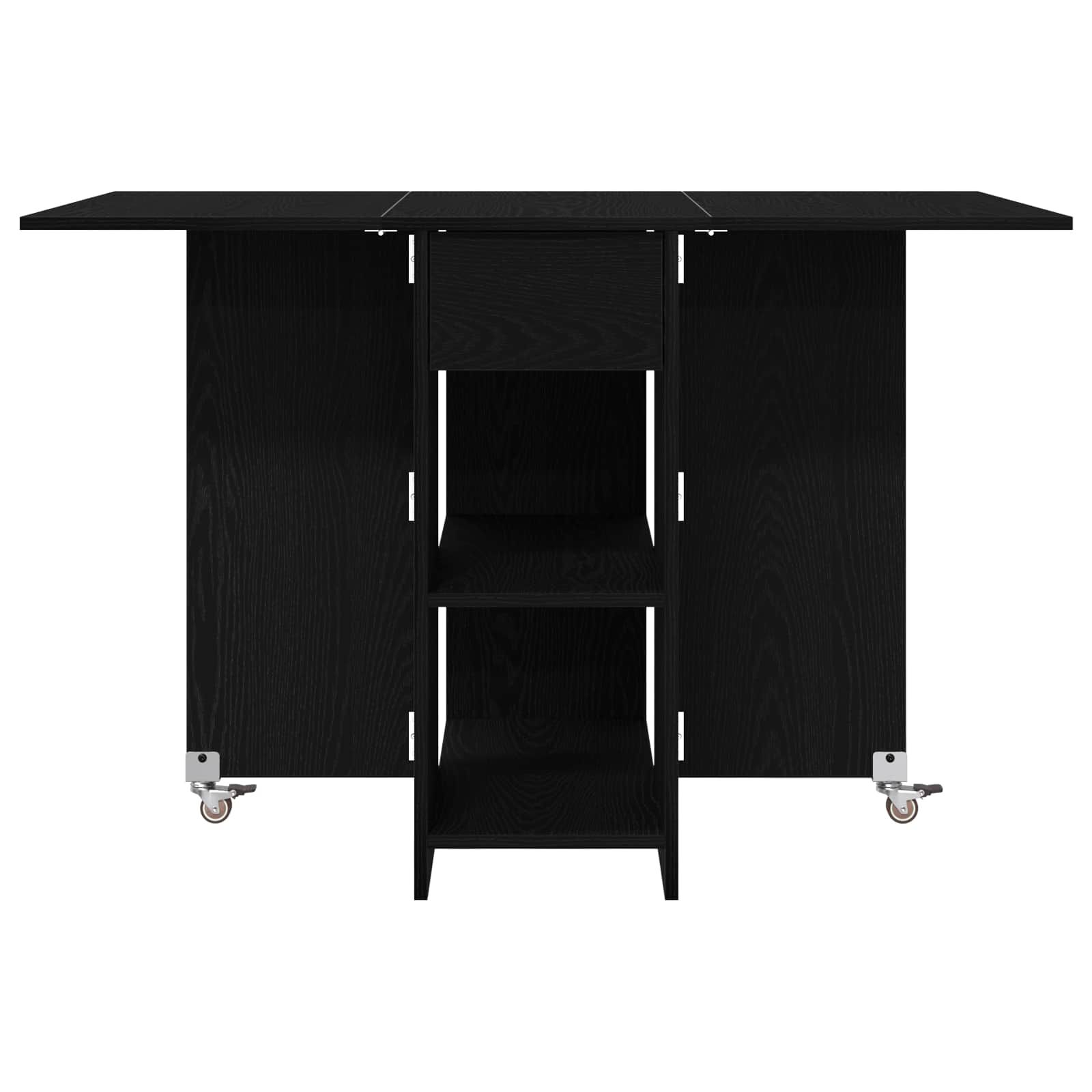 Table à dîner 115 x 70 x 75 cm Bois d'ingénierie Chêne noir - XIOS