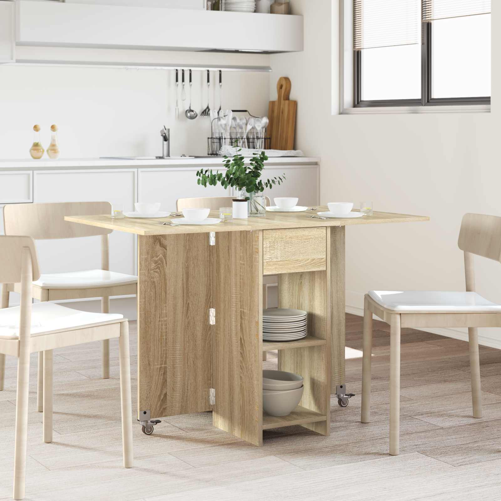 Table à dîner 115 x 70 x 75 cm Bois d'ingénierie Chêne Sonoma - XIOS