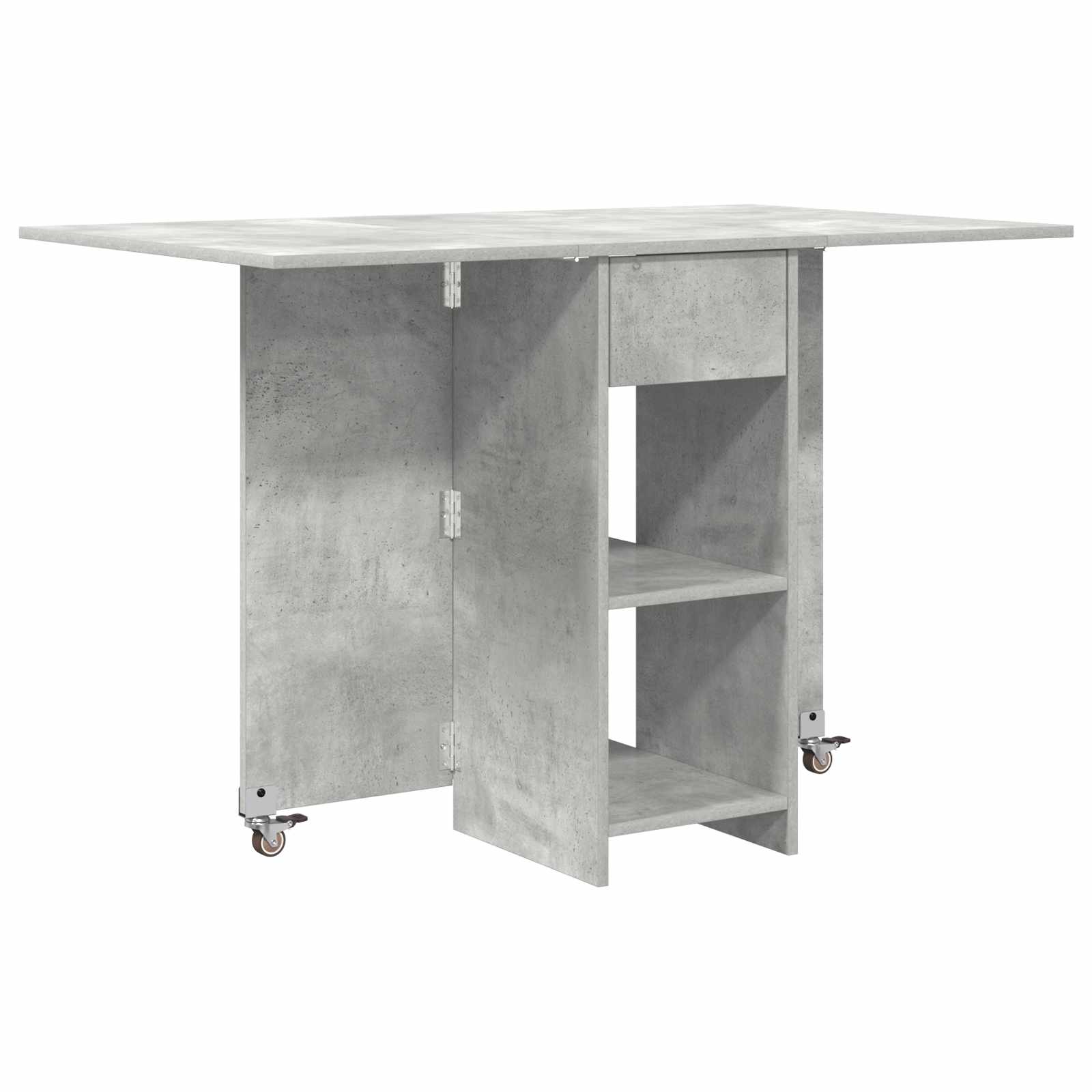 Table à dîner 115 x 70 x 75 cm Bois d'ingénierie Gris béton - XIOS