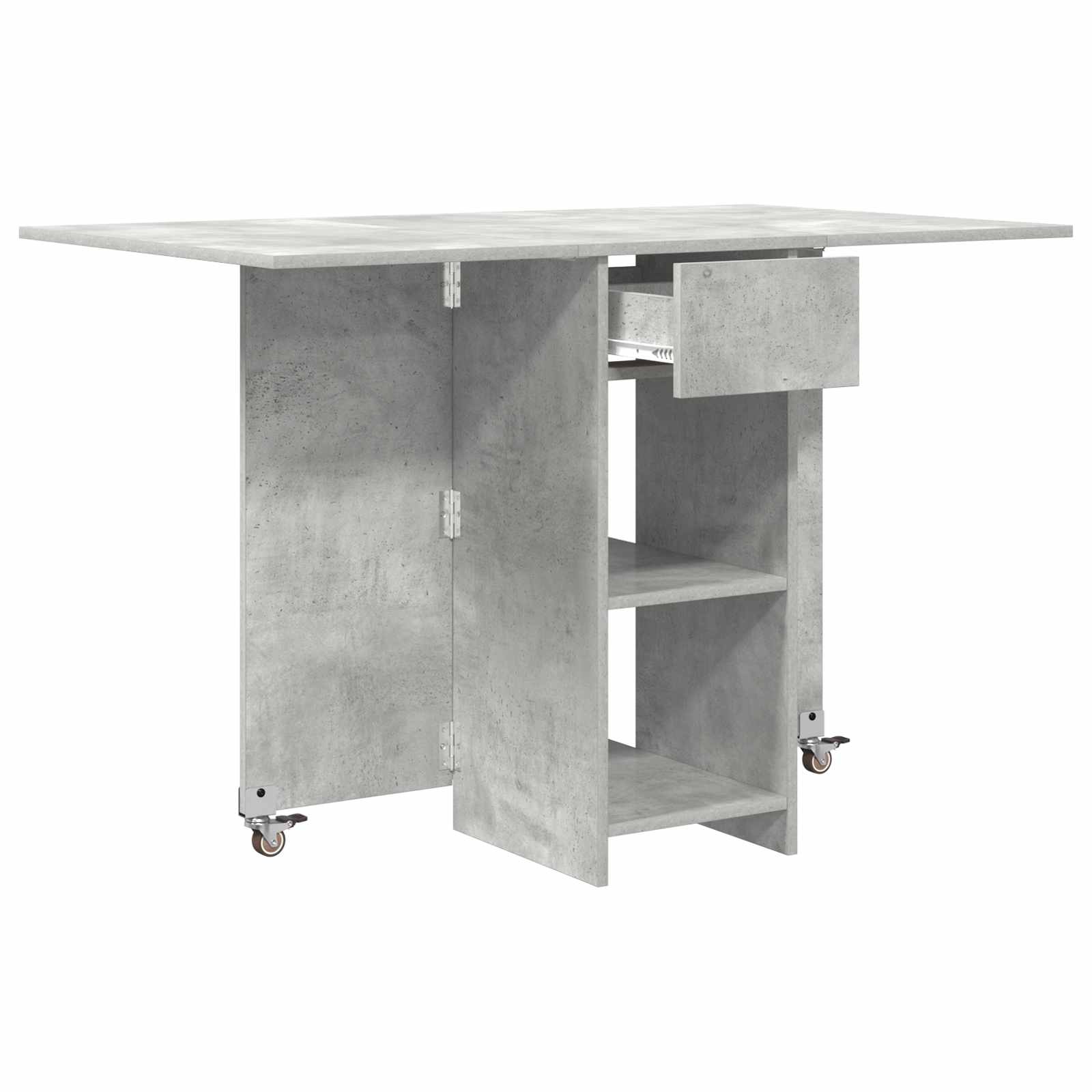 Table à dîner 115 x 70 x 75 cm Bois d'ingénierie Gris béton - XIOS