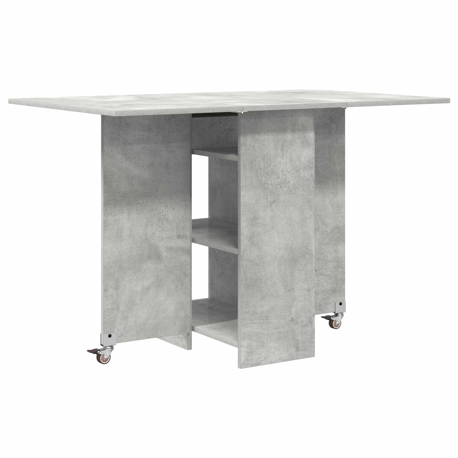 Table à dîner 115 x 70 x 75 cm Bois d'ingénierie Gris béton - XIOS
