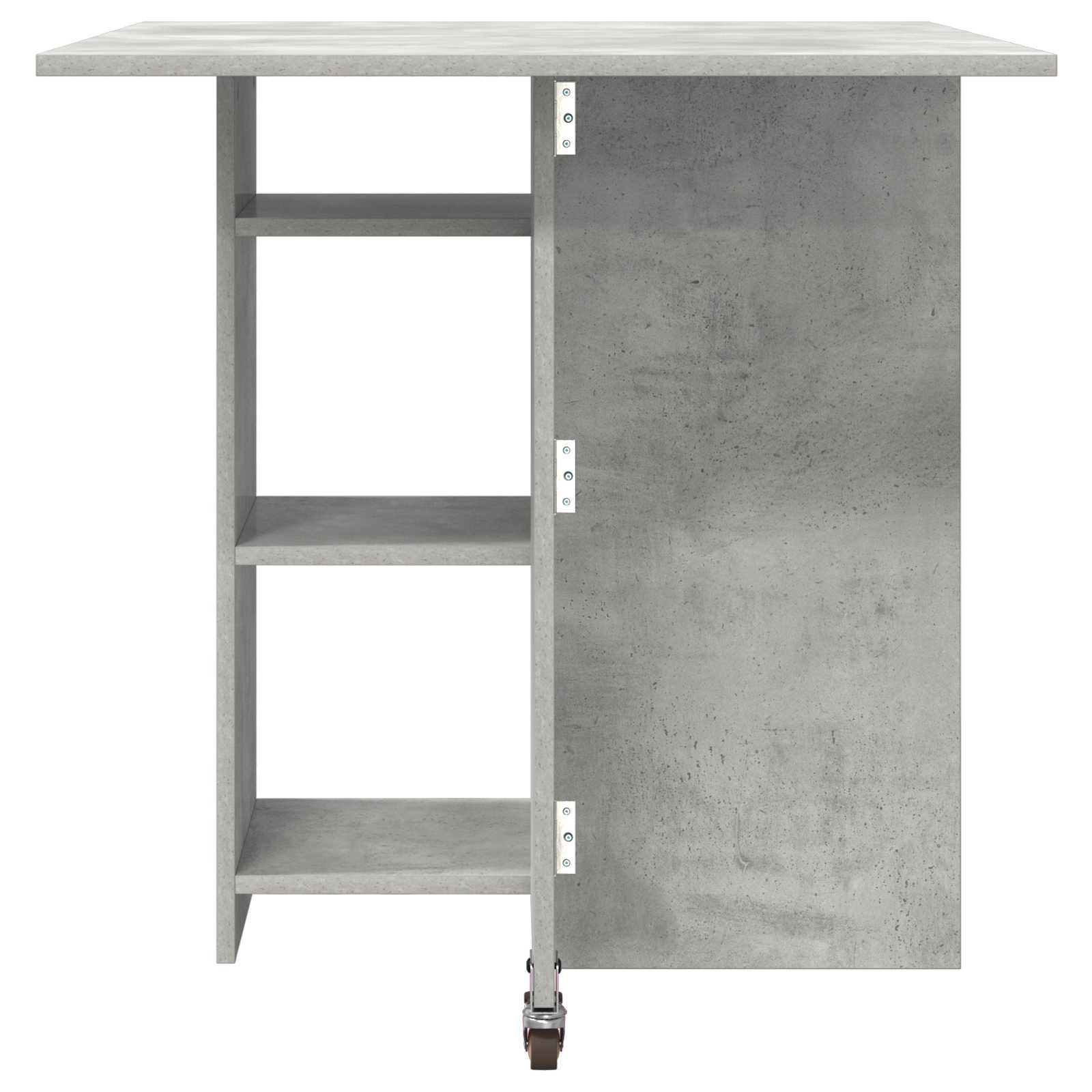 Table à dîner 115 x 70 x 75 cm Bois d'ingénierie Gris béton - XIOS